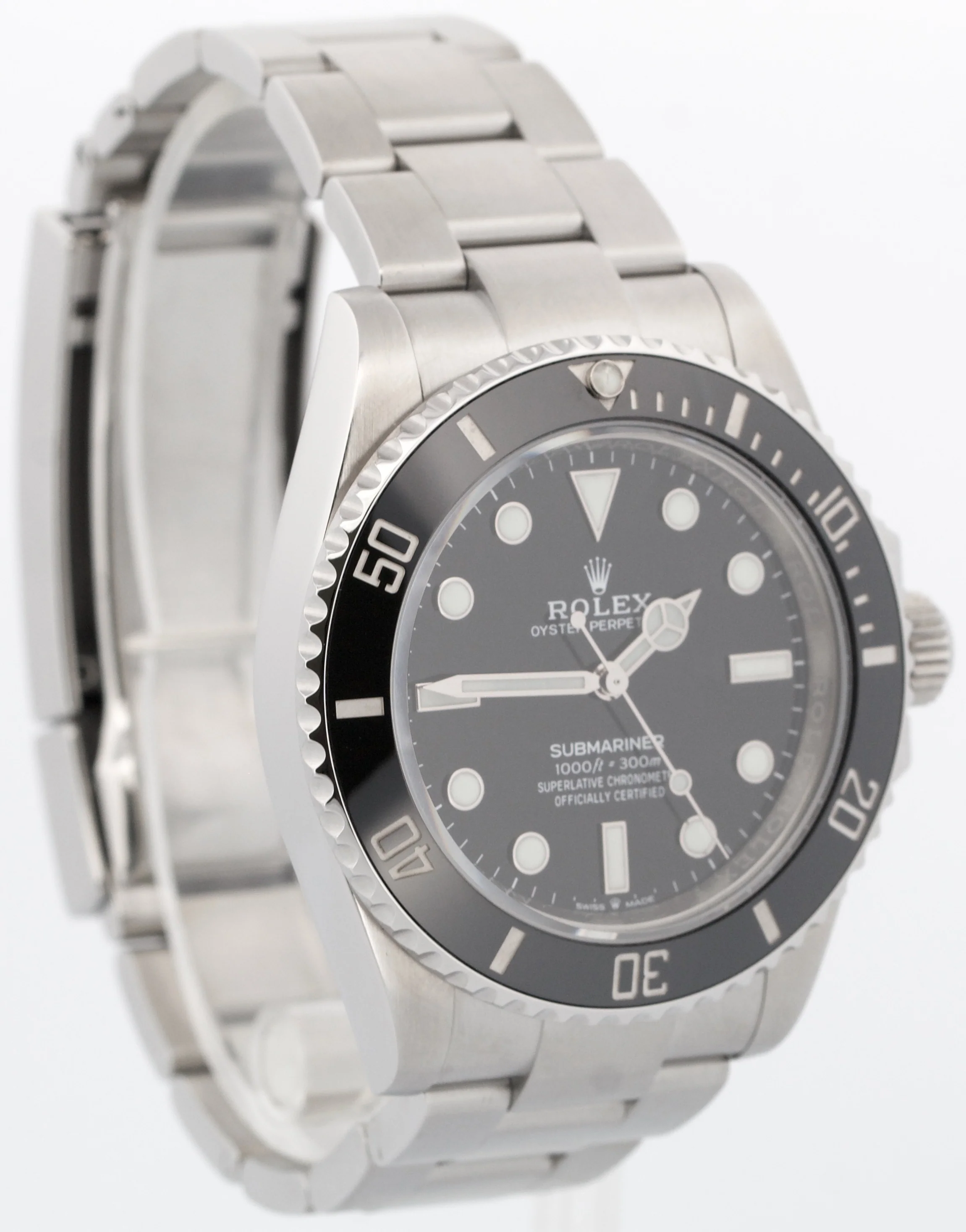 Rolex Submariner No-Date BLACK Stainless Steel 41mm Ceramic Watch 124060 LN - Image 3