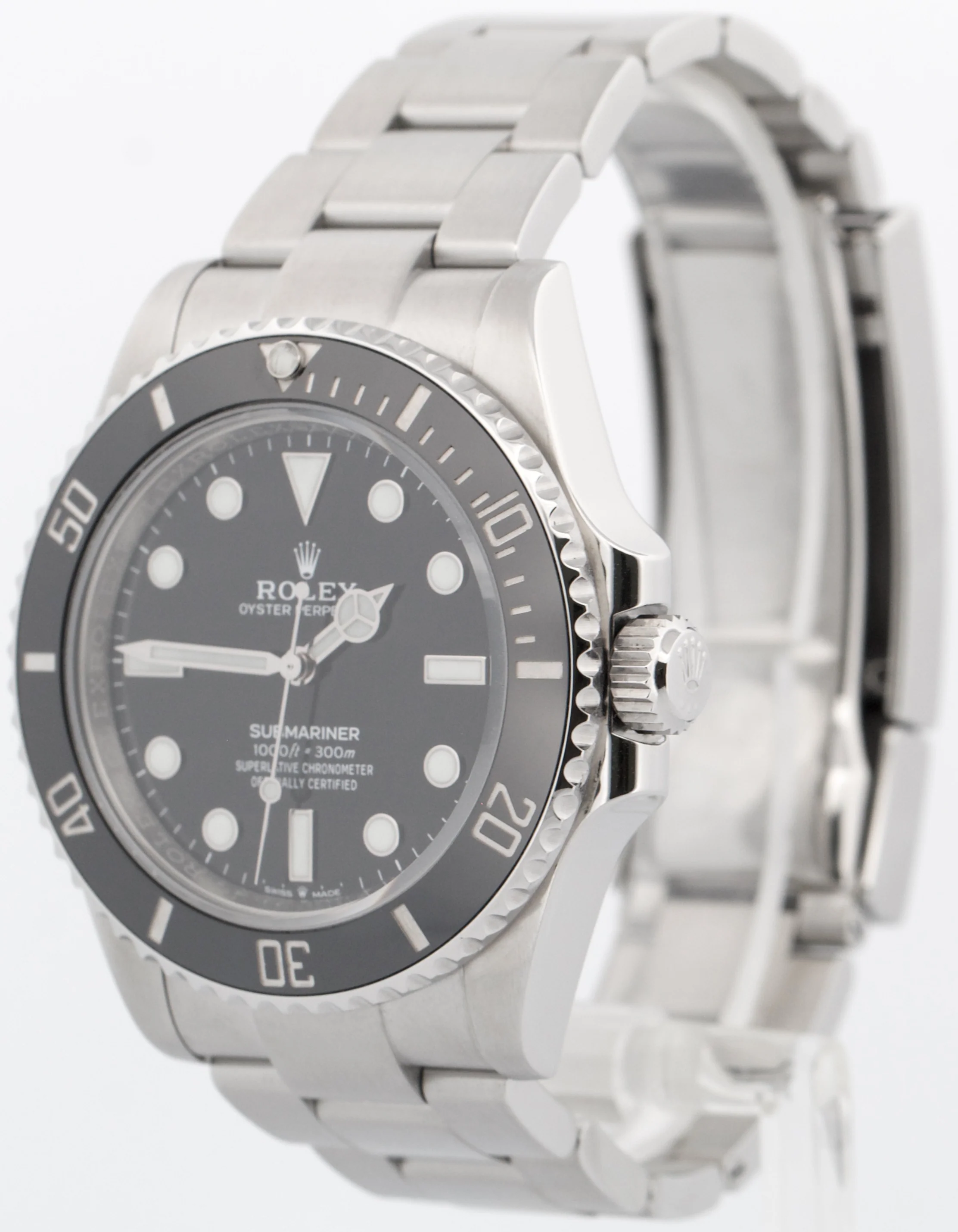 Rolex Submariner No-Date BLACK Stainless Steel 41mm Ceramic Watch 124060 LN - Image 4