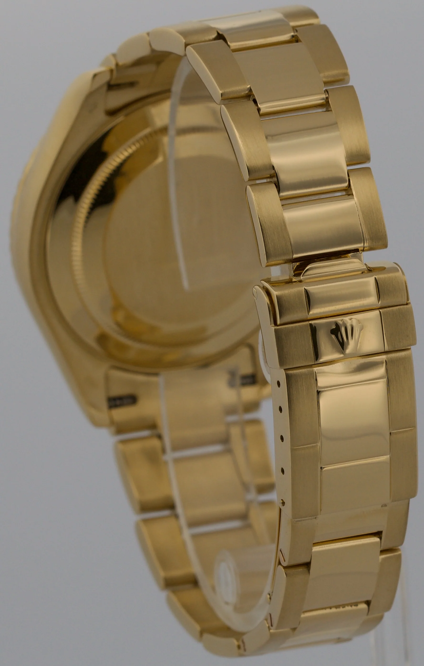 Rolex Yacht-Master 40mm CHAMPAGNE 18K Yellow Gold NO-HOLES Automatic Watch 16628 - Image 5
