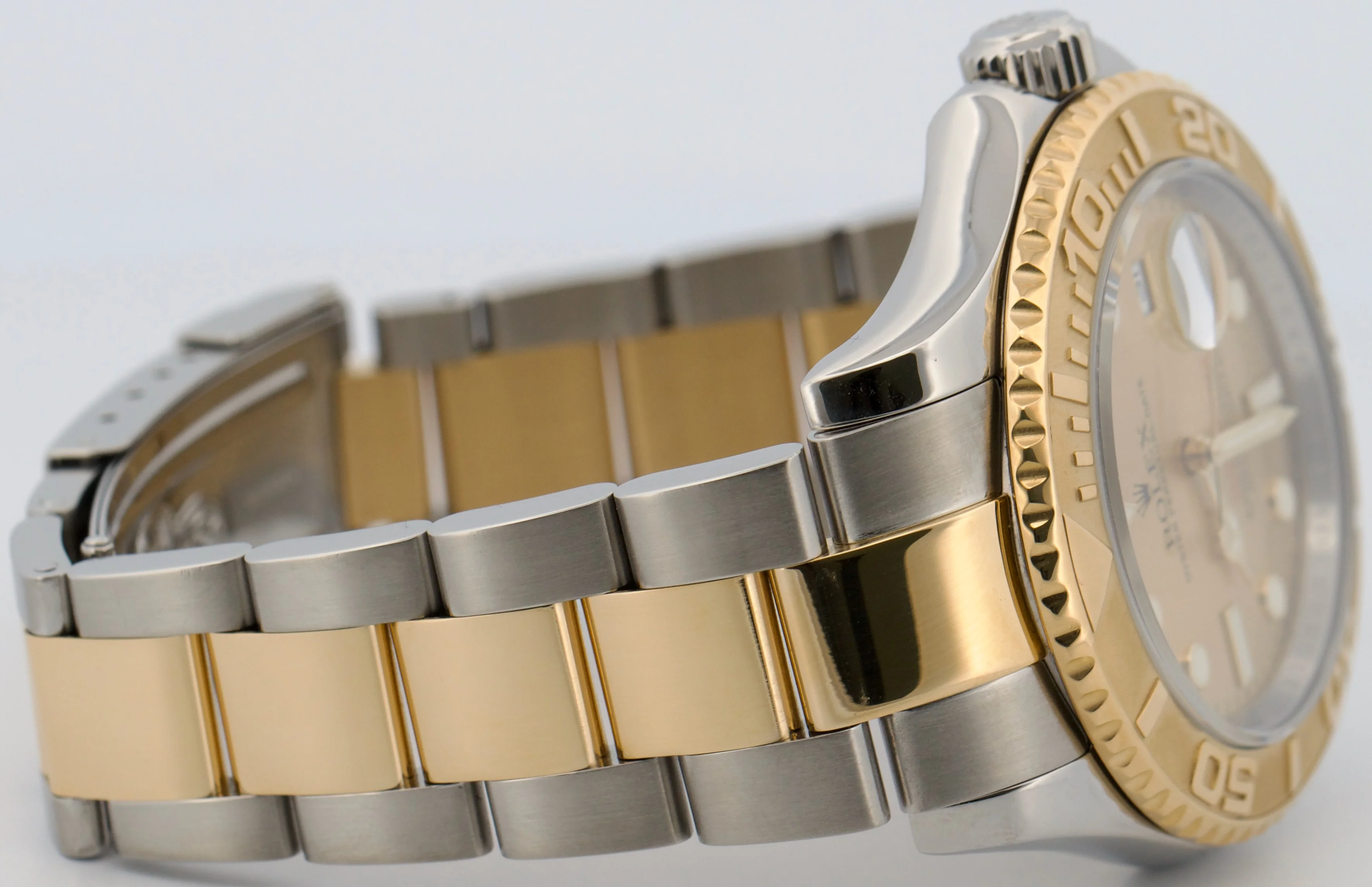 Rolex Yacht-Master 40mm CHAMPAGNE Two-Tone REHAUT 18K Yellow Gold Steel 16623 - Image 8