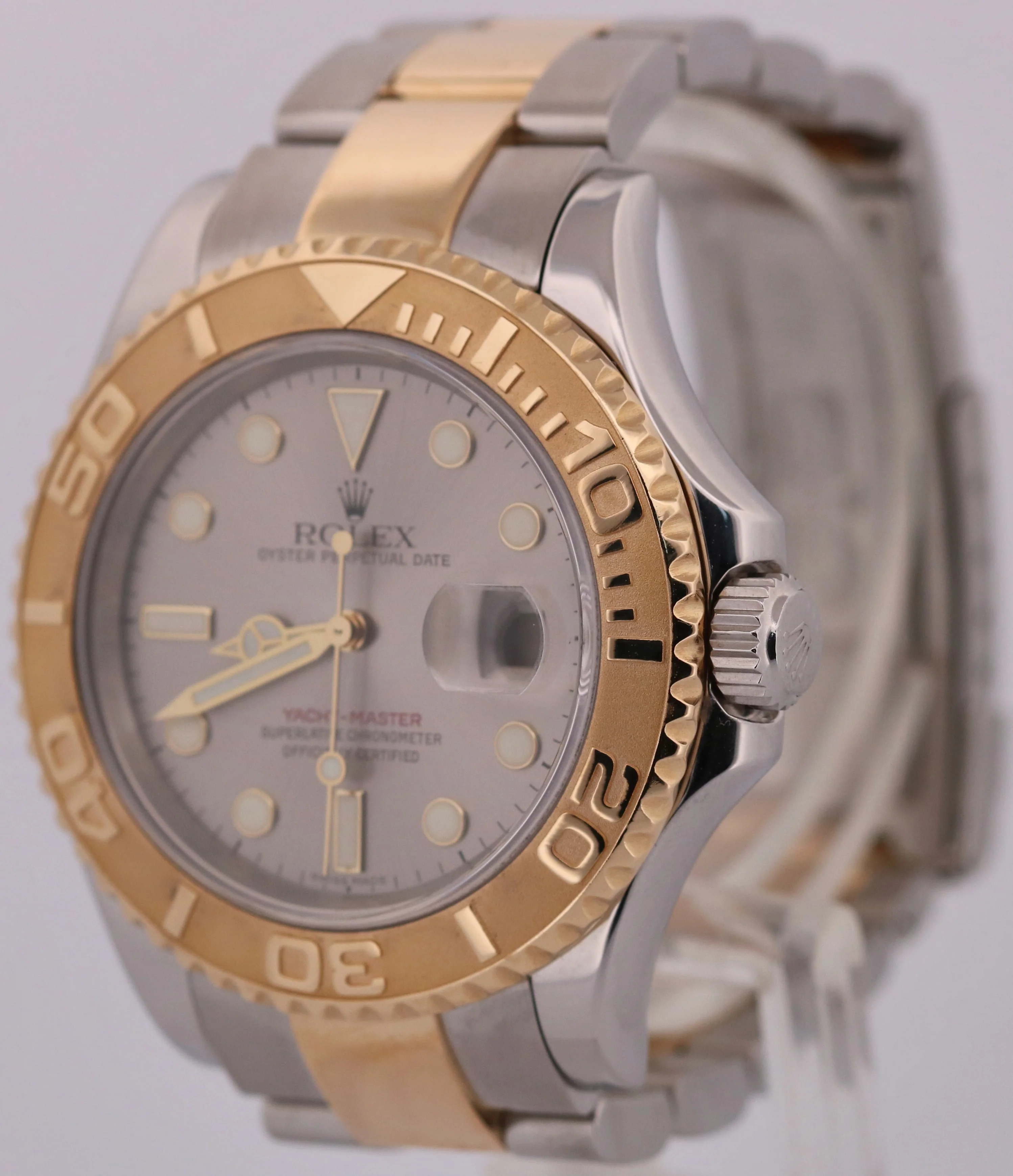 Rolex Yacht-Master 40mm SLATE Gray 18K Yellow Gold Two-Tone Steel 16623 Watch - Image 3