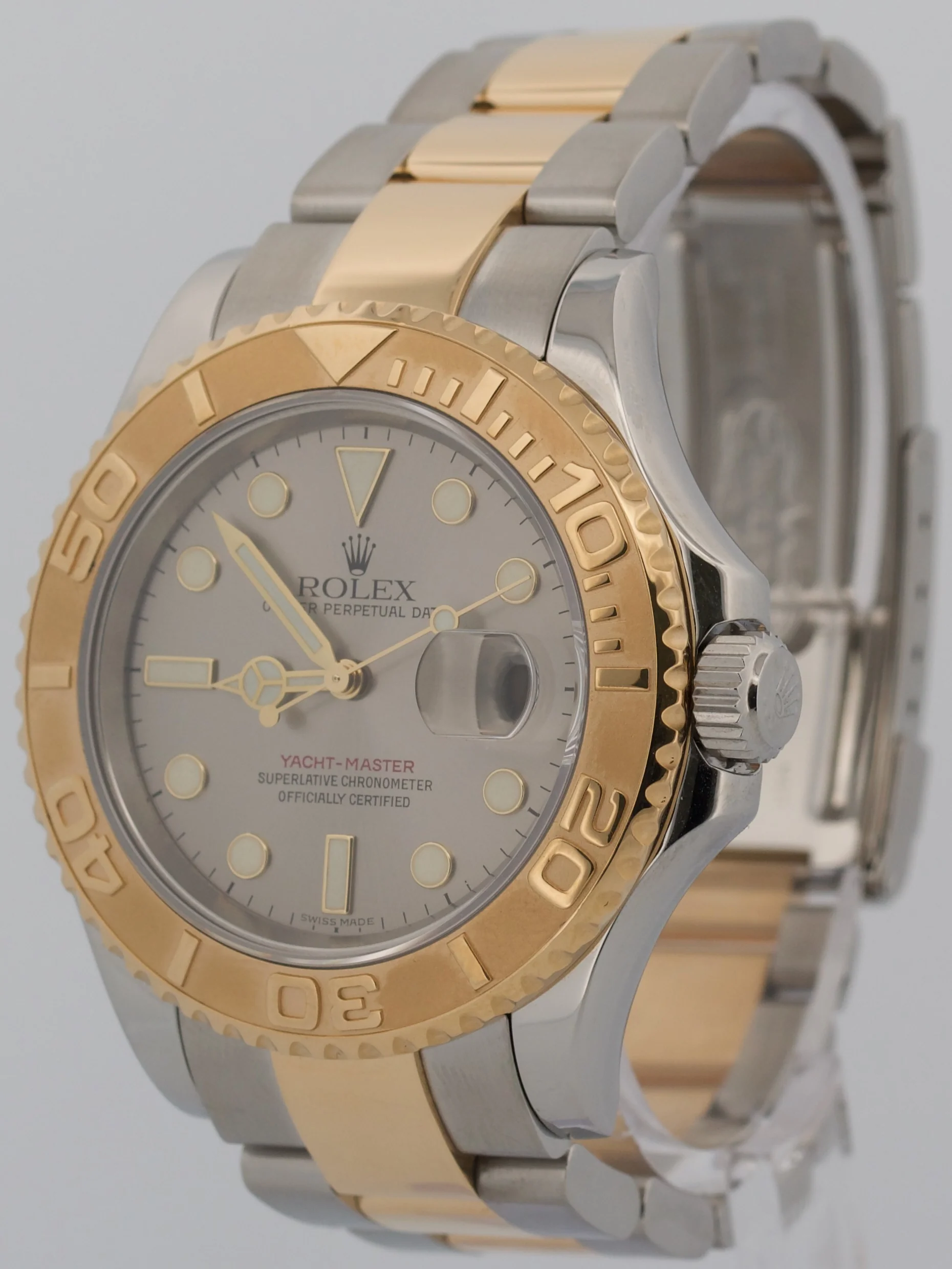 Rolex Yacht-Master 40mm SLATE Gray Two-Tone 18K Yellow Gold Steel 16623 Watch - Image 3
