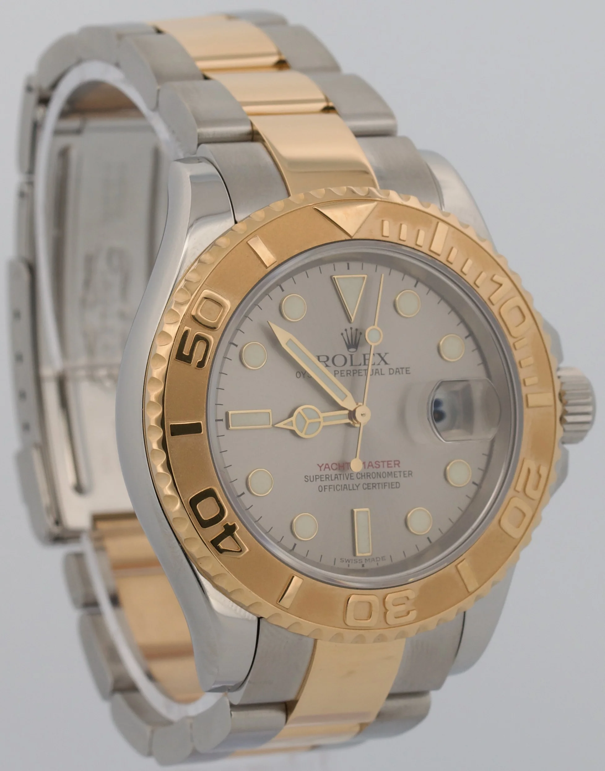 Rolex Yacht-Master 40mm SLATE Gray Two-Tone 18K Yellow Gold Steel 16623 Watch - Image 4