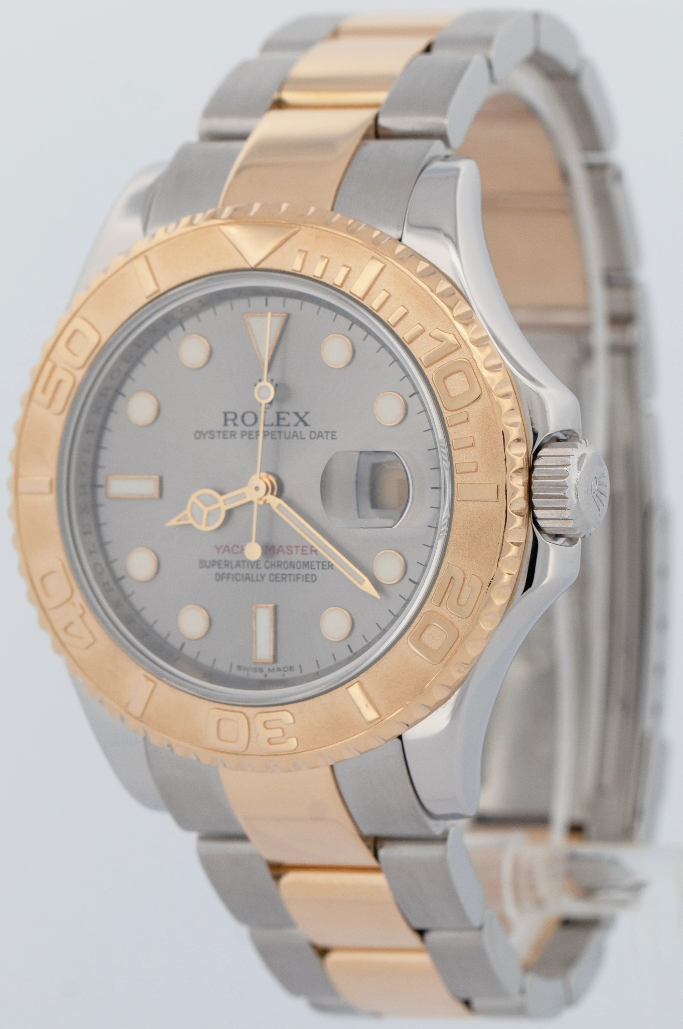 Rolex Yacht-Master 40mm Slate REHAUT Two-Tone 18K Yellow Gold Steel Watch 16623 - Image 2