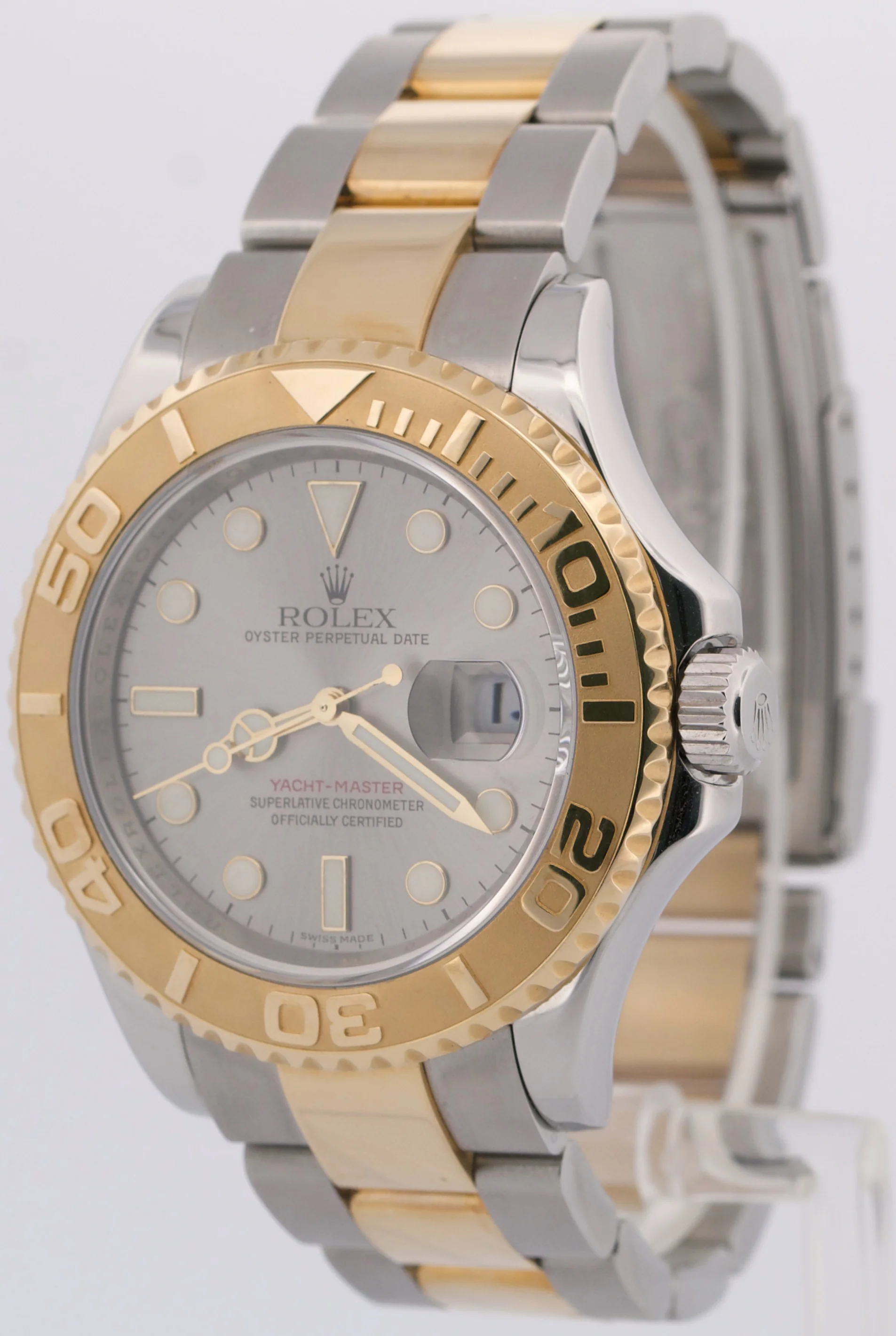 Rolex Yacht-Master 40mm SLATE Two-Tone 18K Yellow Gold REHAUT Steel Watch 16623 - Image 3