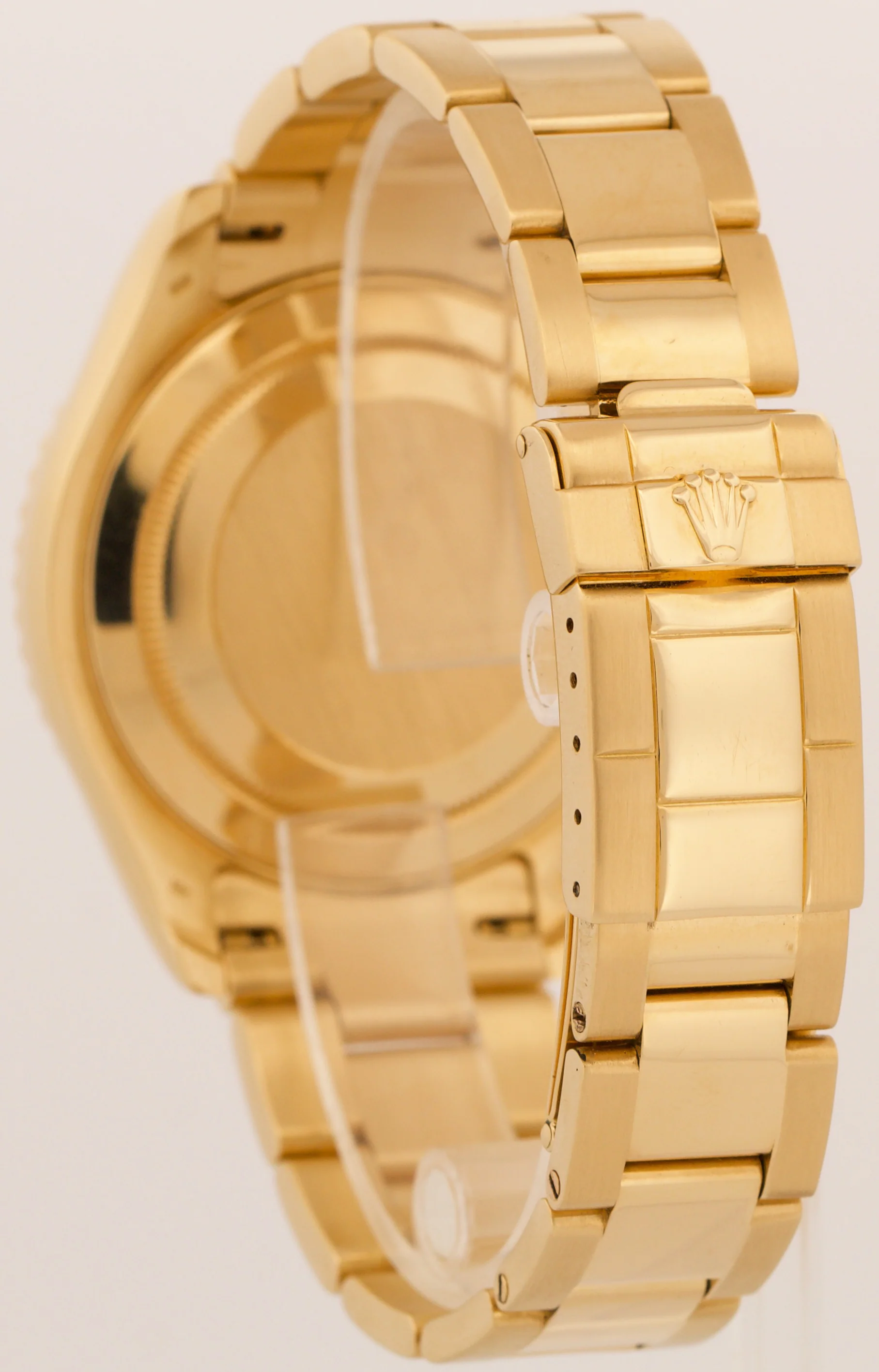 Rolex Yacht-Master 40mm WHITE 18K Yellow Gold NO-HOLES Automatic Oyster 16628 - Image 5