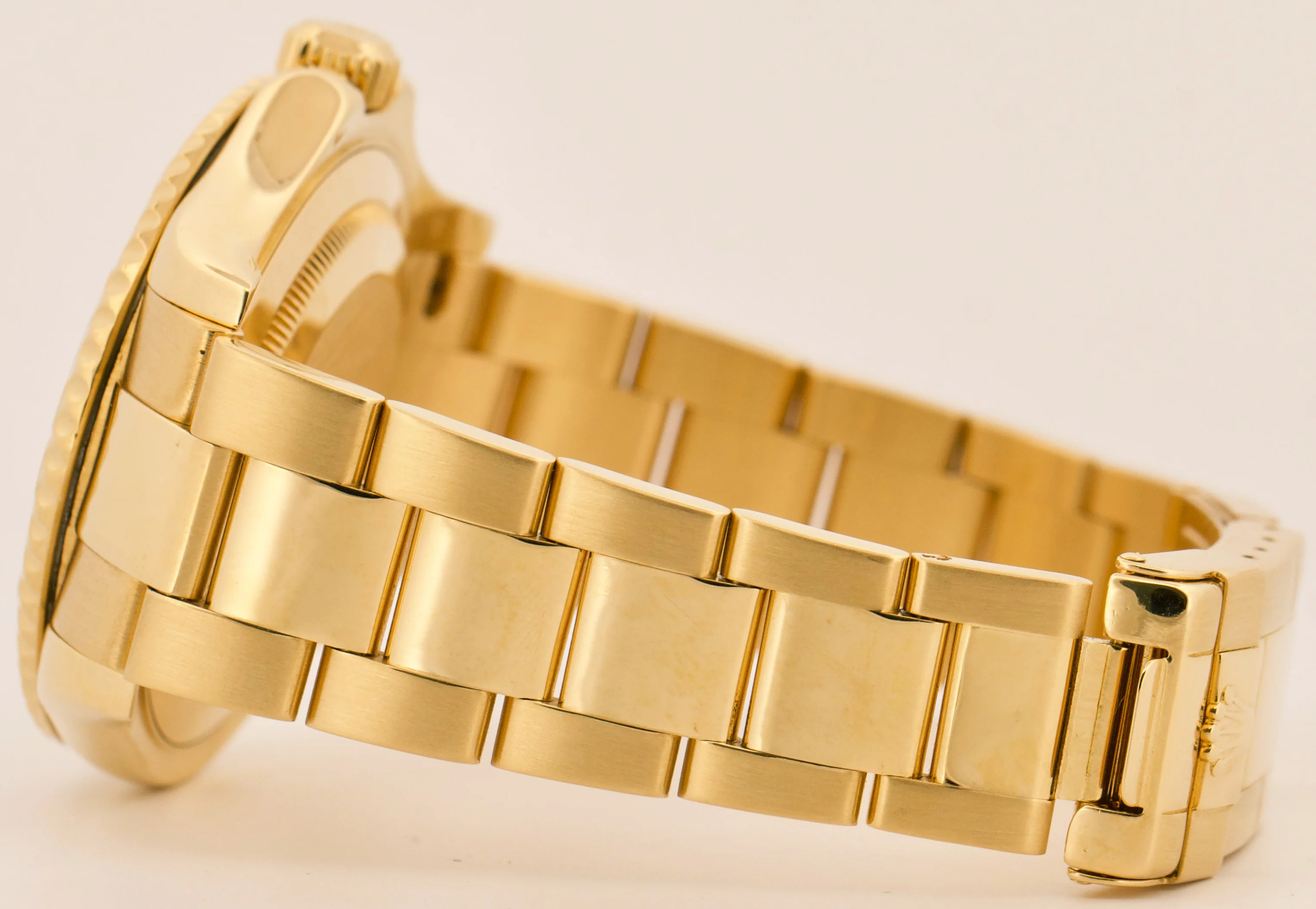 Rolex Yacht-Master 40mm WHITE 18K Yellow Gold NO-HOLES Automatic Oyster 16628 - Image 6