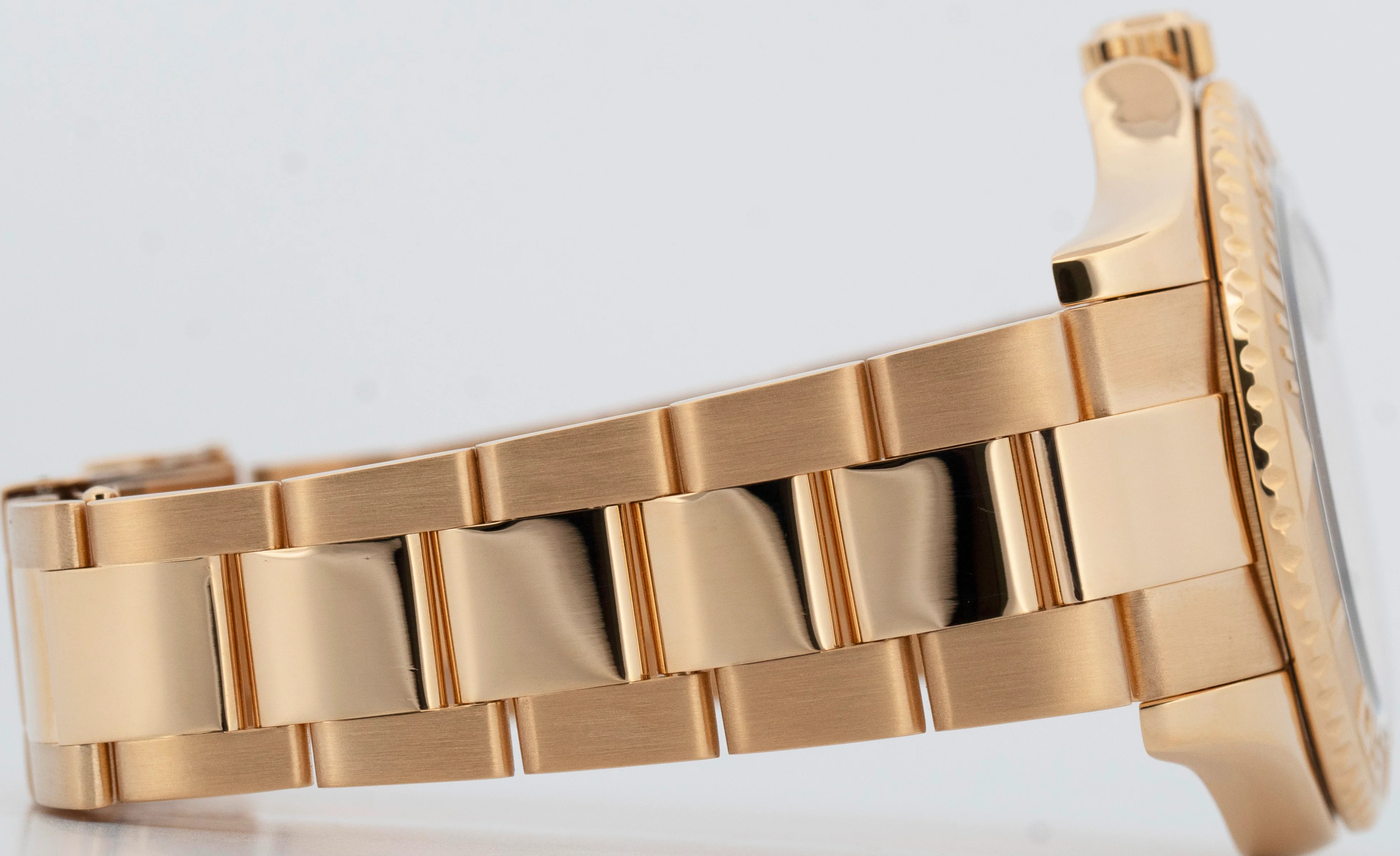 Rolex Yacht-Master 40mm WHITE 18K Yellow Gold NO-HOLES Oyster Watch 16628 - Image 7