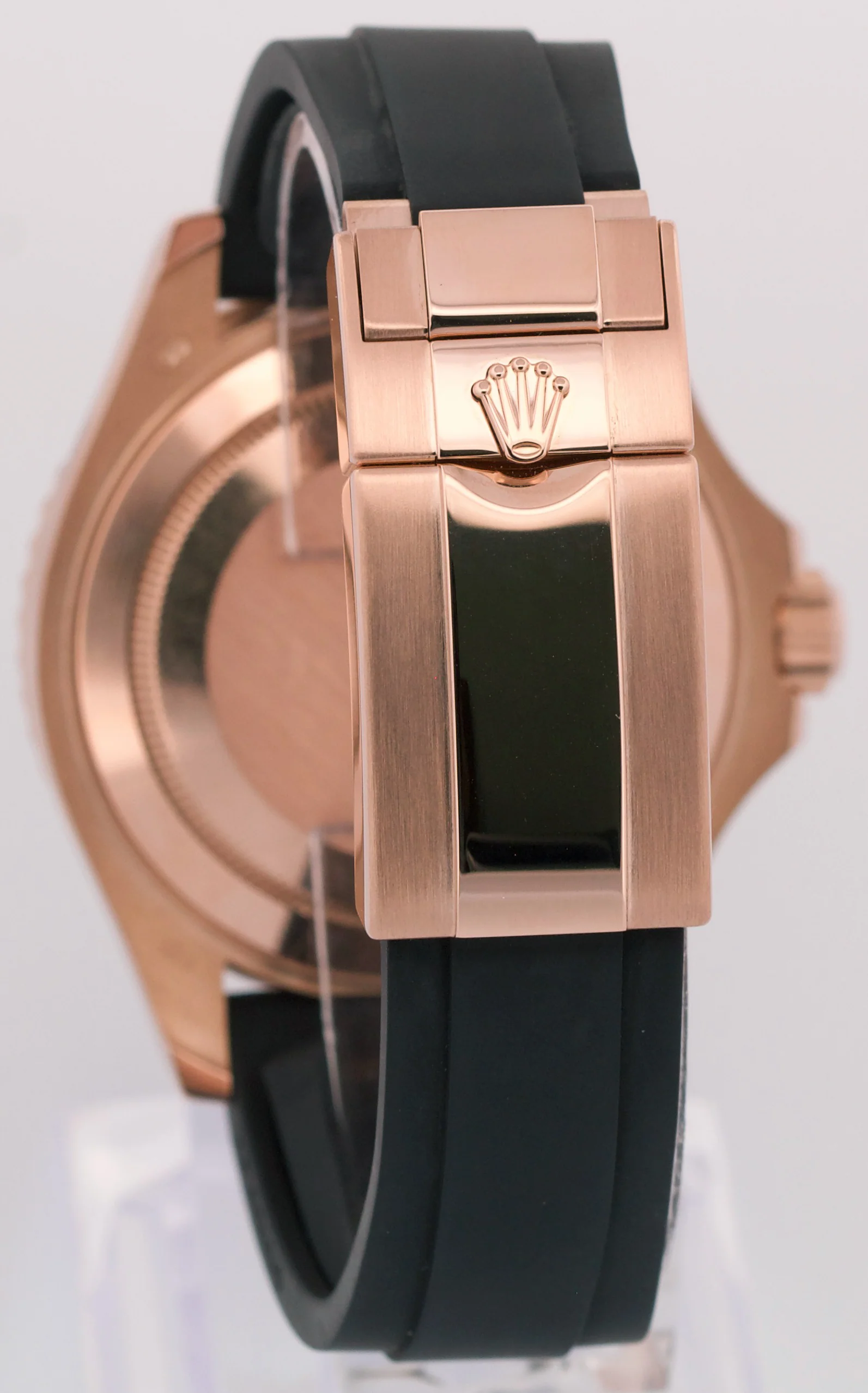 Rolex Yacht-Master BLACK 18K Rose Gold Oysterflex Rubber 40mm 116655 Watch - Image 5