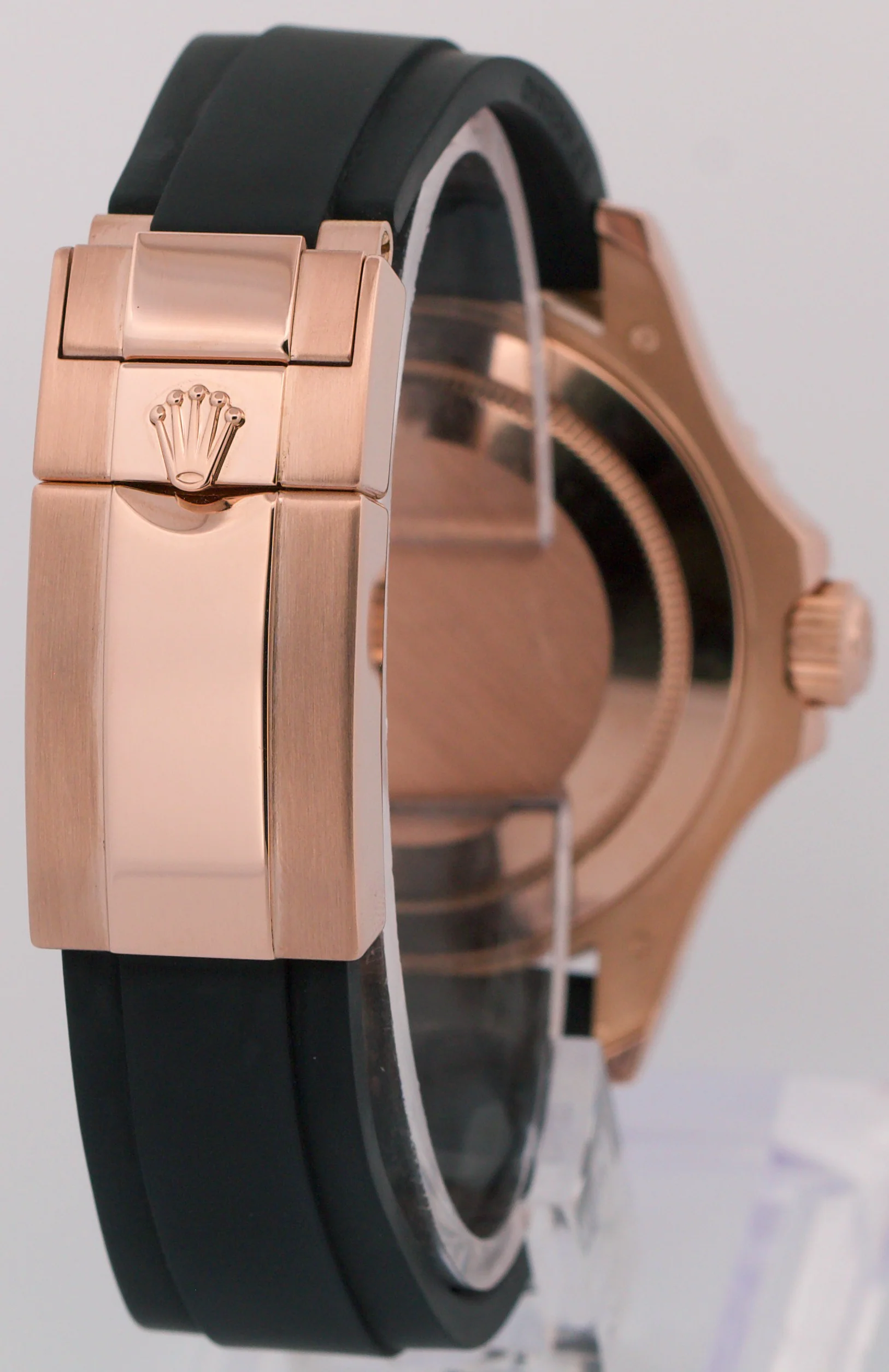 Rolex Yacht-Master BLACK 18K Rose Gold Oysterflex Rubber 40mm 116655 Watch - Image 6