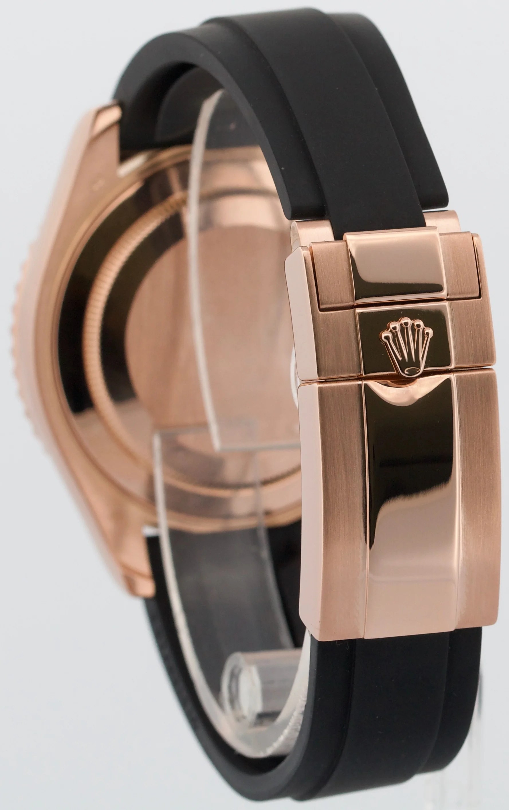 Rolex Yacht-Master BLACK 18K Rose Gold OYSTERFLEX Rubber Everose 40mm 116655 - Image 5
