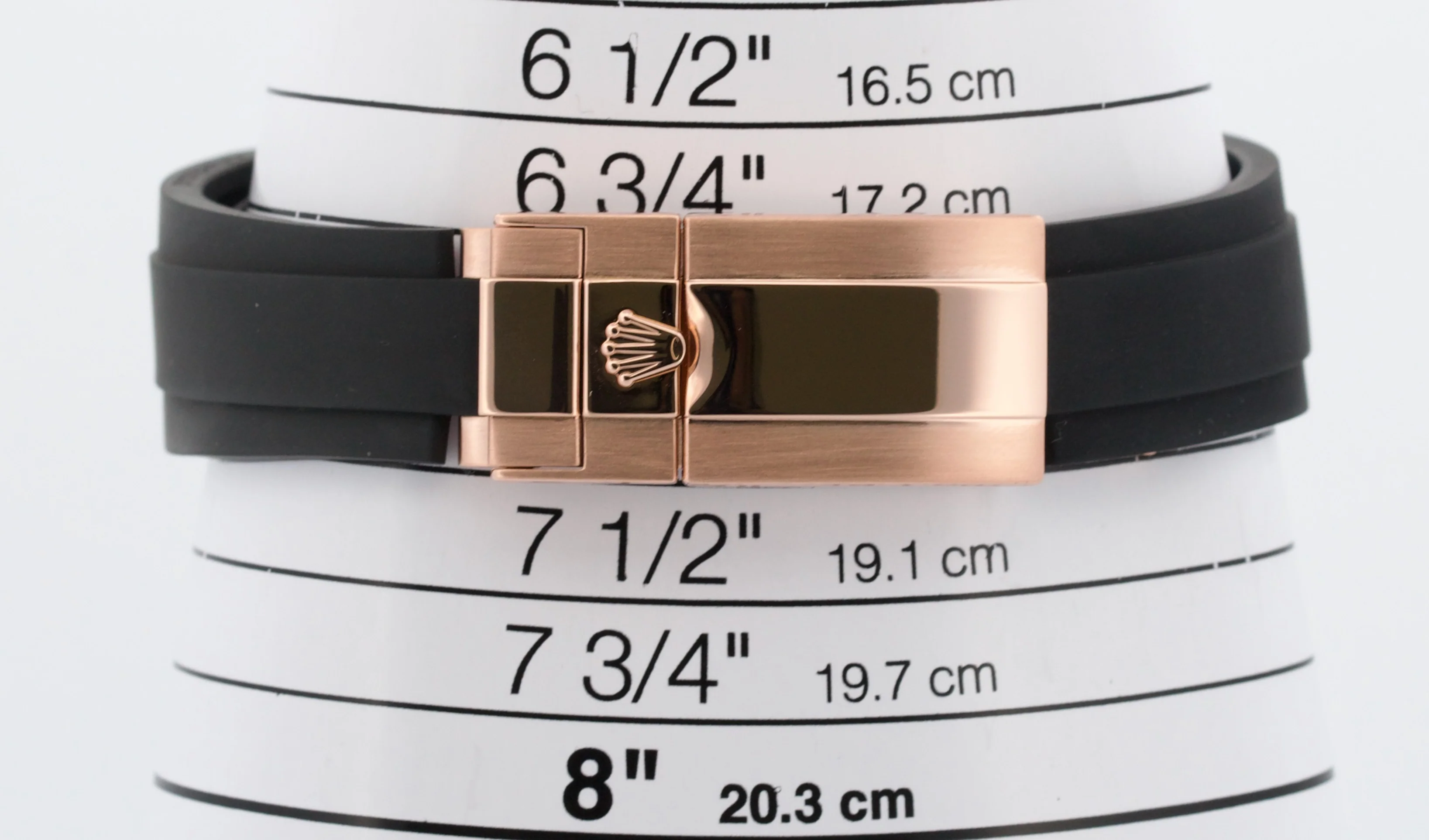 Rolex Yacht-Master BLACK 18K Rose Gold OYSTERFLEX Rubber Everose 40mm 116655 - Image 8