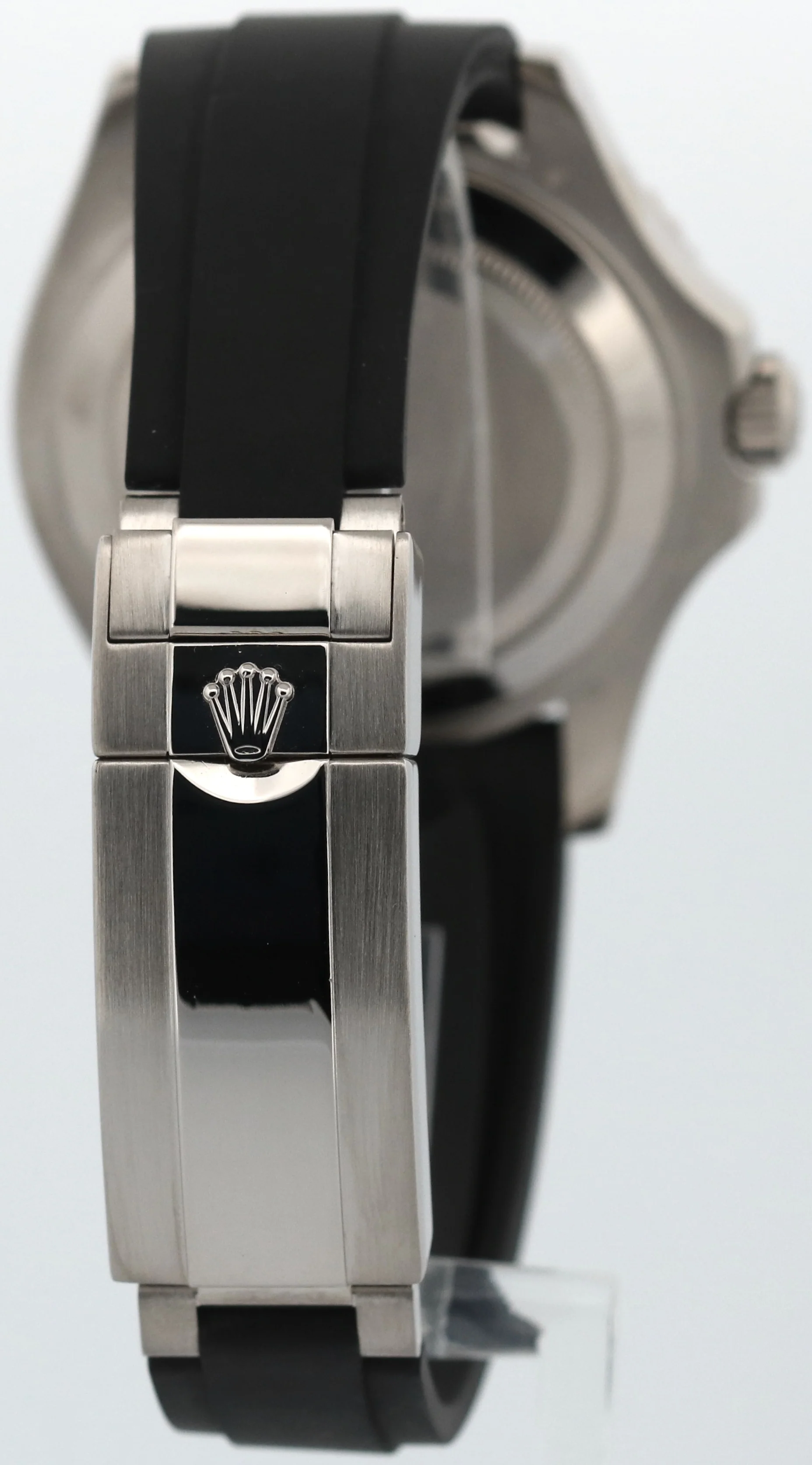 Rolex Yacht-Master BLACK 18K White Gold Oysterflex Rubber 42mm 226659 BOX - Image 6