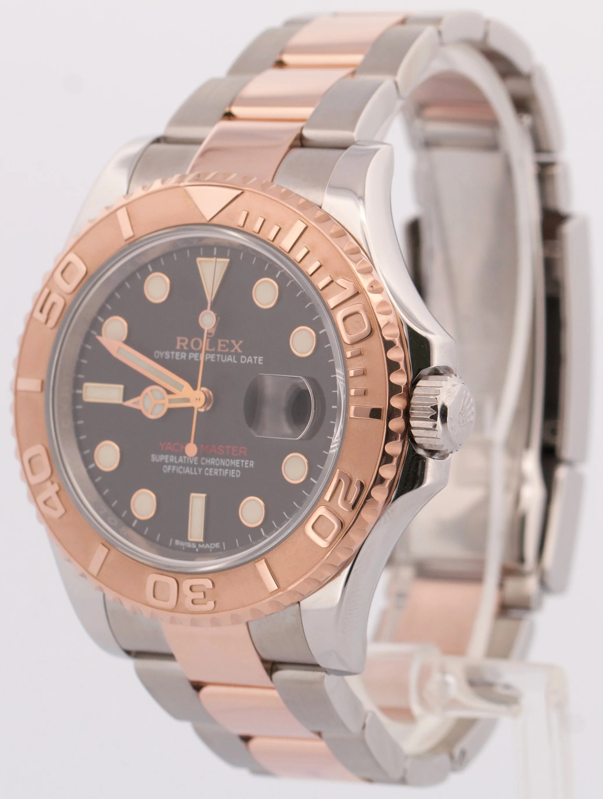 Rolex Yacht-Master BLACK 40mm Two-Tone 18K Rose Gold Stainless Steel YM1 116621 - Image 3