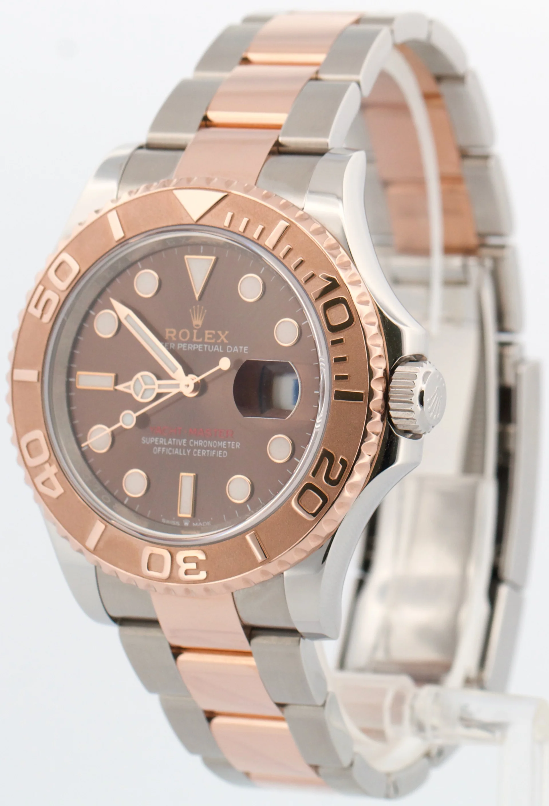 Rolex Yacht-Master CHOCOLATE Brown 18K Rose Gold YM1 Steel 40mm 126621 Watch - Image 3