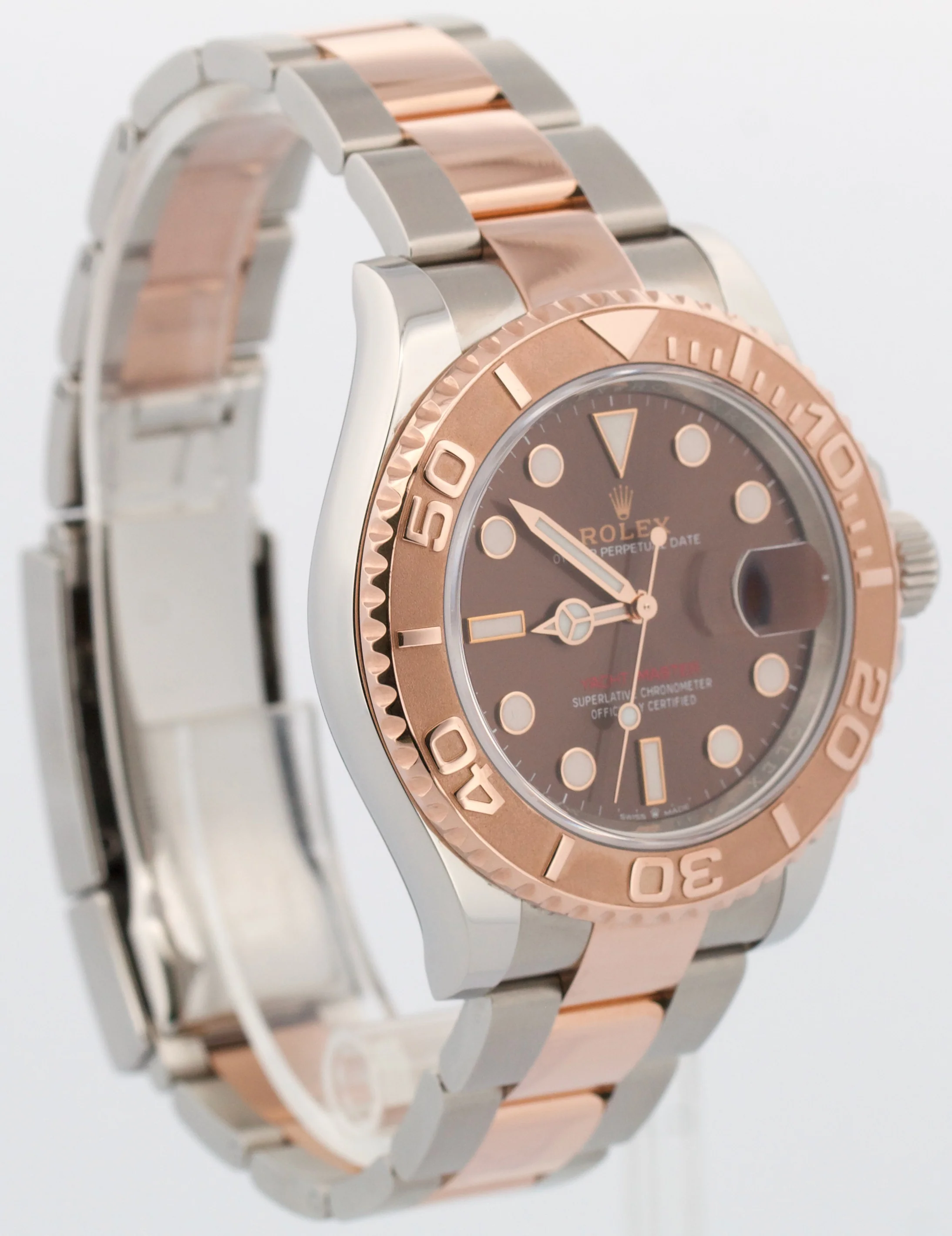 Rolex Yacht-Master CHOCOLATE Brown 18K Rose Gold YM1 Steel 40mm 126621 Watch - Image 4