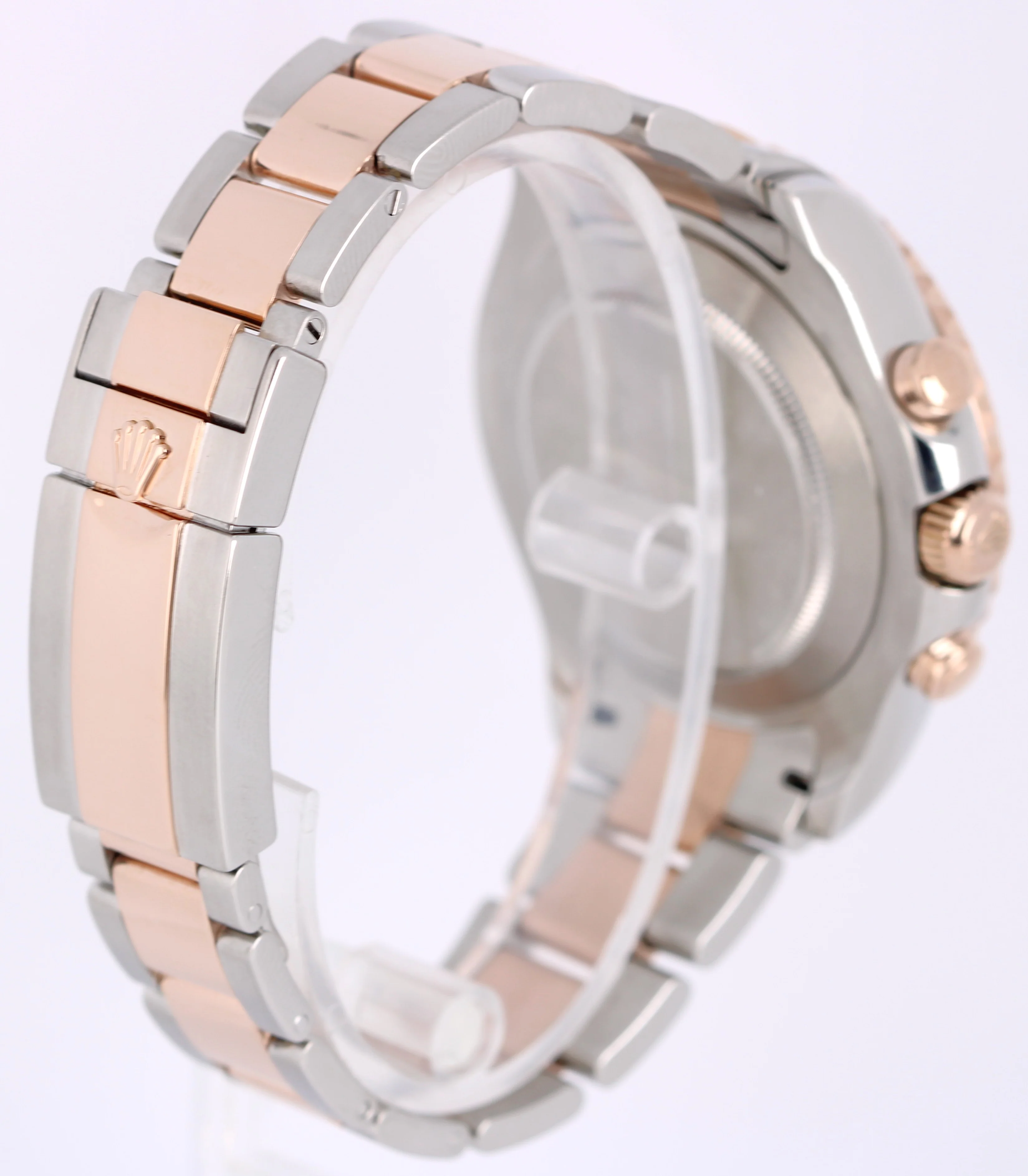 Rolex Yacht-Master II 44mm BLUE HANDS Two-Tone 18K Rose Gold Steel 116681 Watch - Image 4
