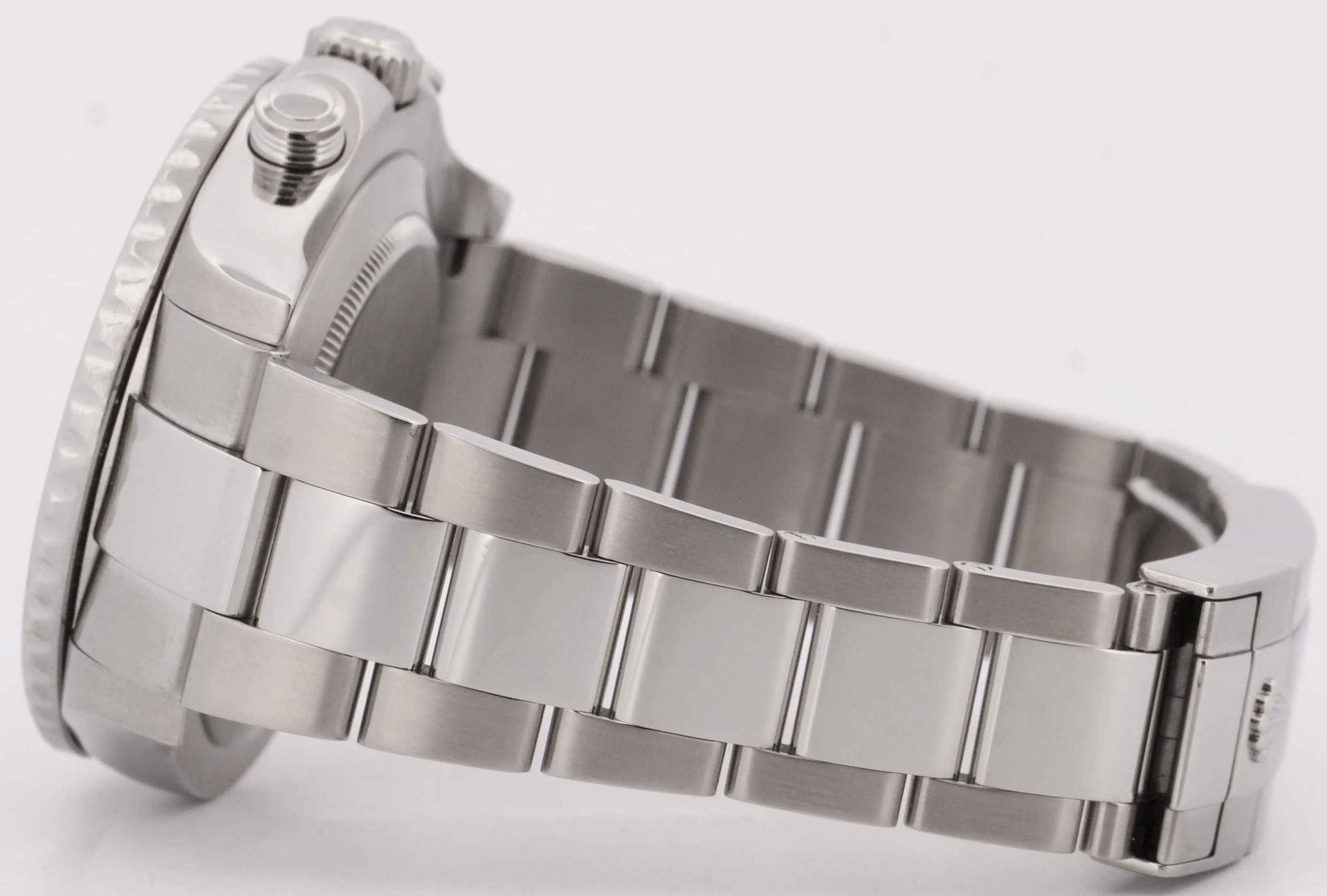 Rolex Yacht-Master II 44mm BLUE HANDS White Steel Ceramic Regatta 116680 Watch - Image 7