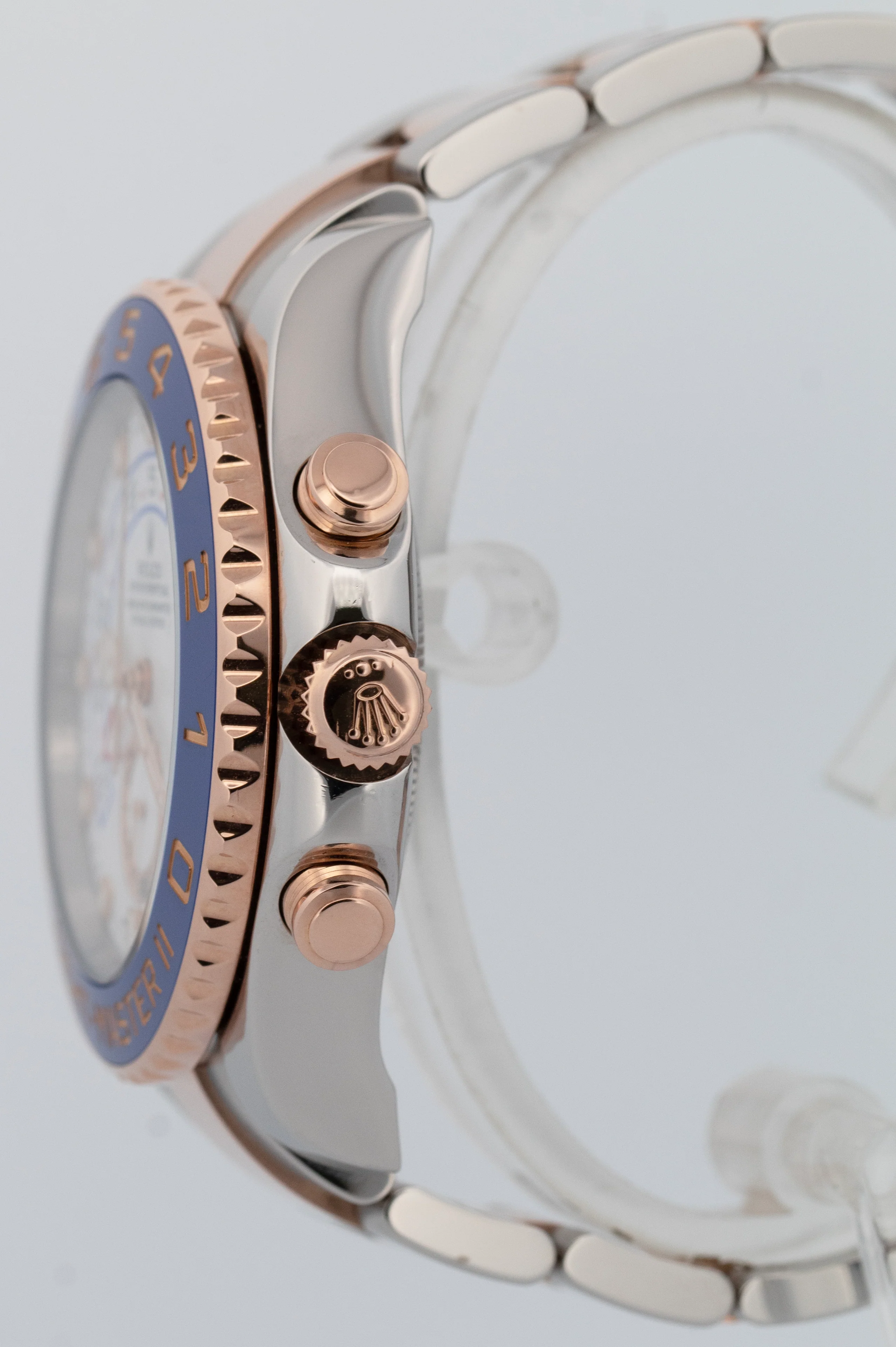 Rolex Yacht-Master II WHITE Two-Tone Steel NEW HANDS 18K Rose Gold 44mm 116681 - Image 2