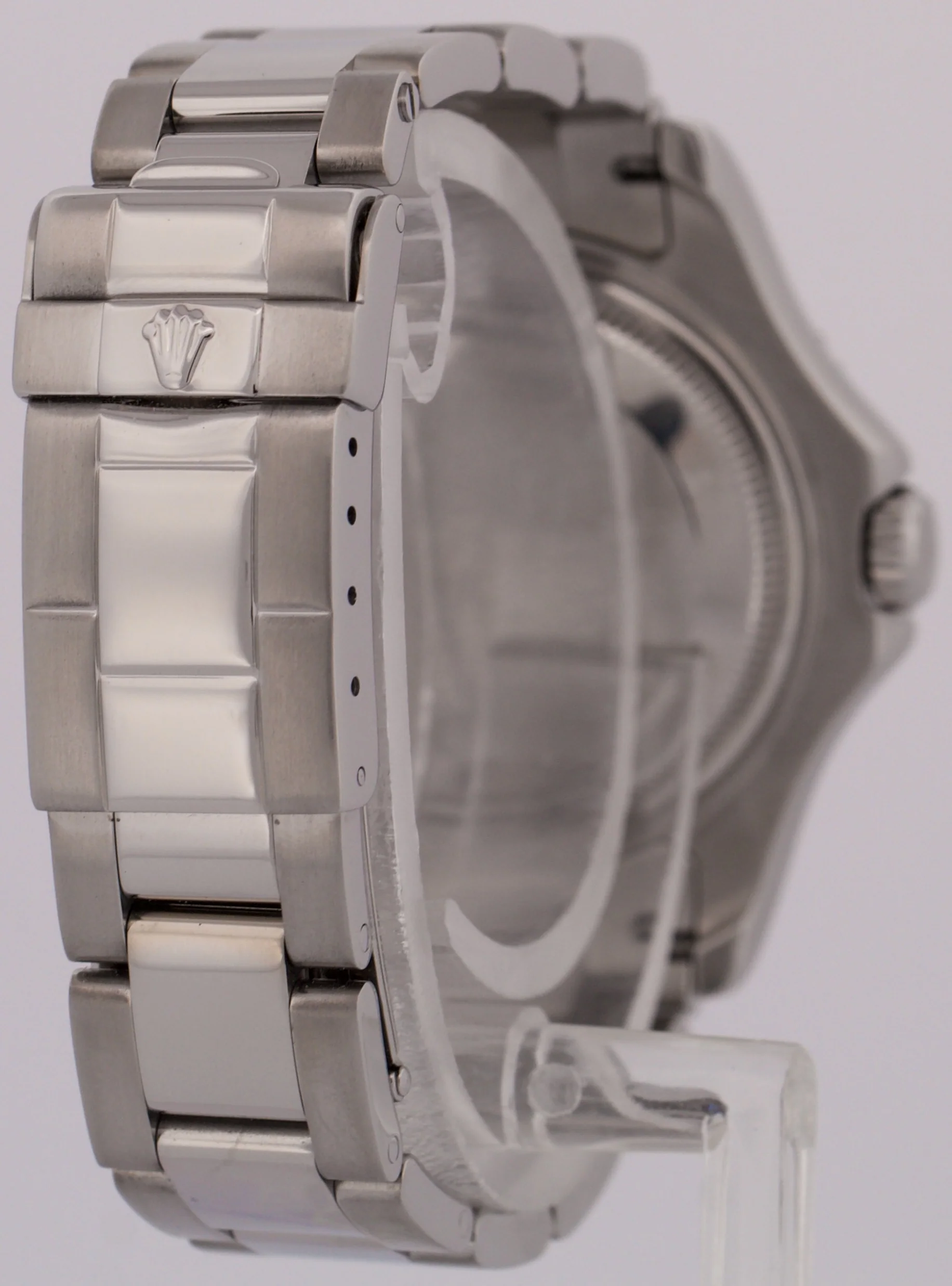 Rolex Yacht-Master Mid-Size PLATINUM Stainless Steel 35mm Oyster Watch 168622 - Image 6