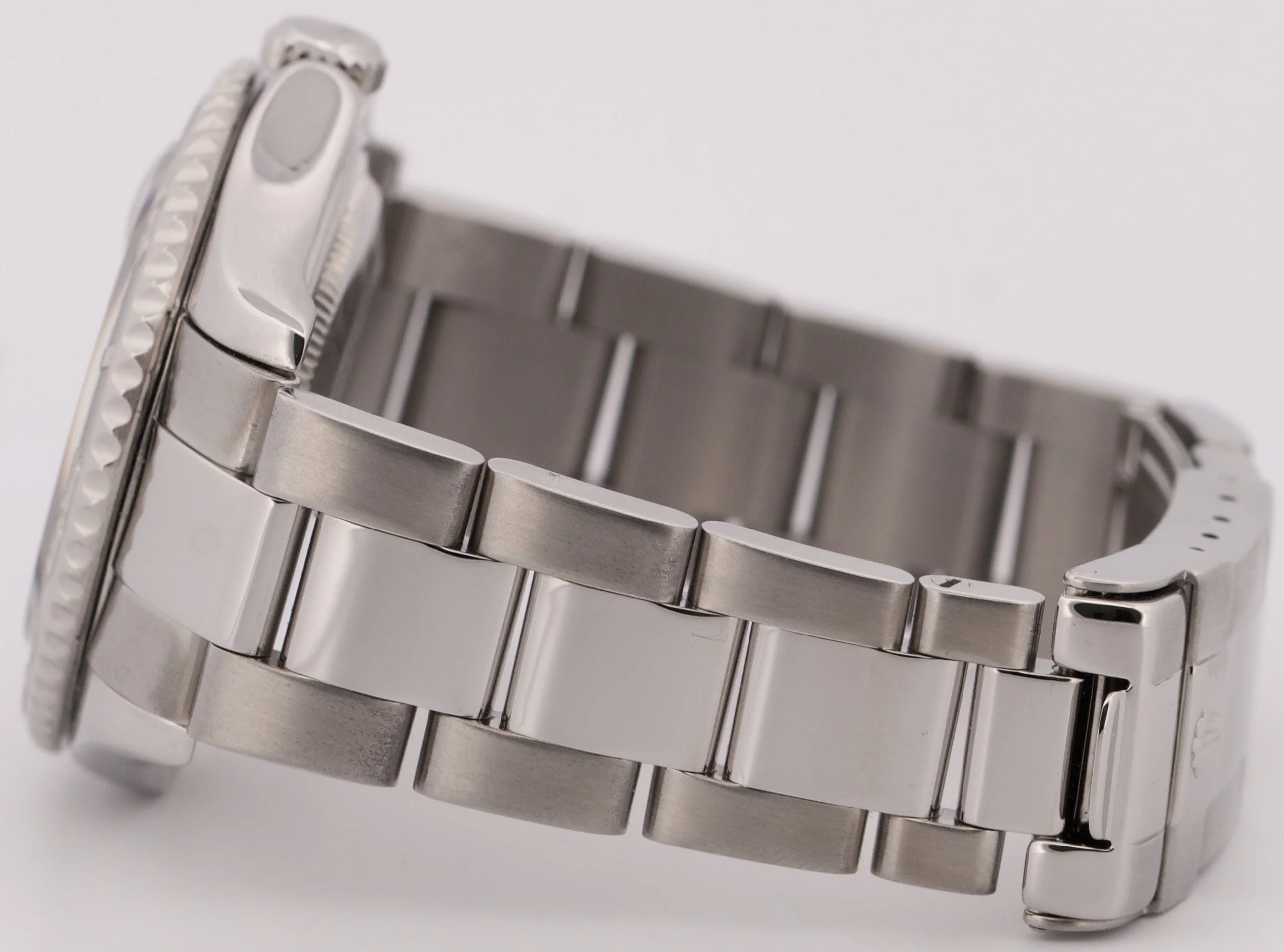 Rolex Yacht-Master Mid-Size PLATINUM Stainless Steel 35mm Oyster Watch 168622 - Image 7