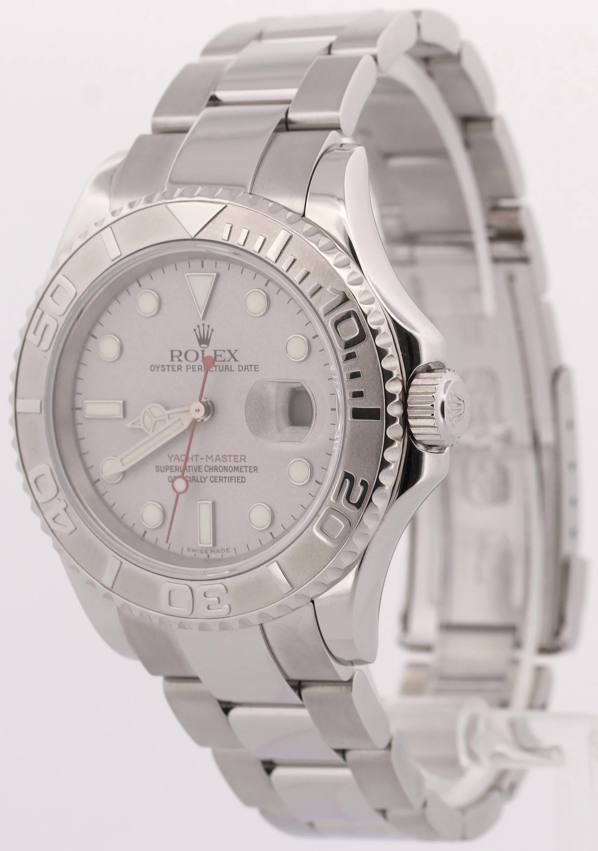 Rolex Yacht-Master PLATINUM Stainless Steel 40mm Oyster Date YM1 Watch 16622 - Image 3