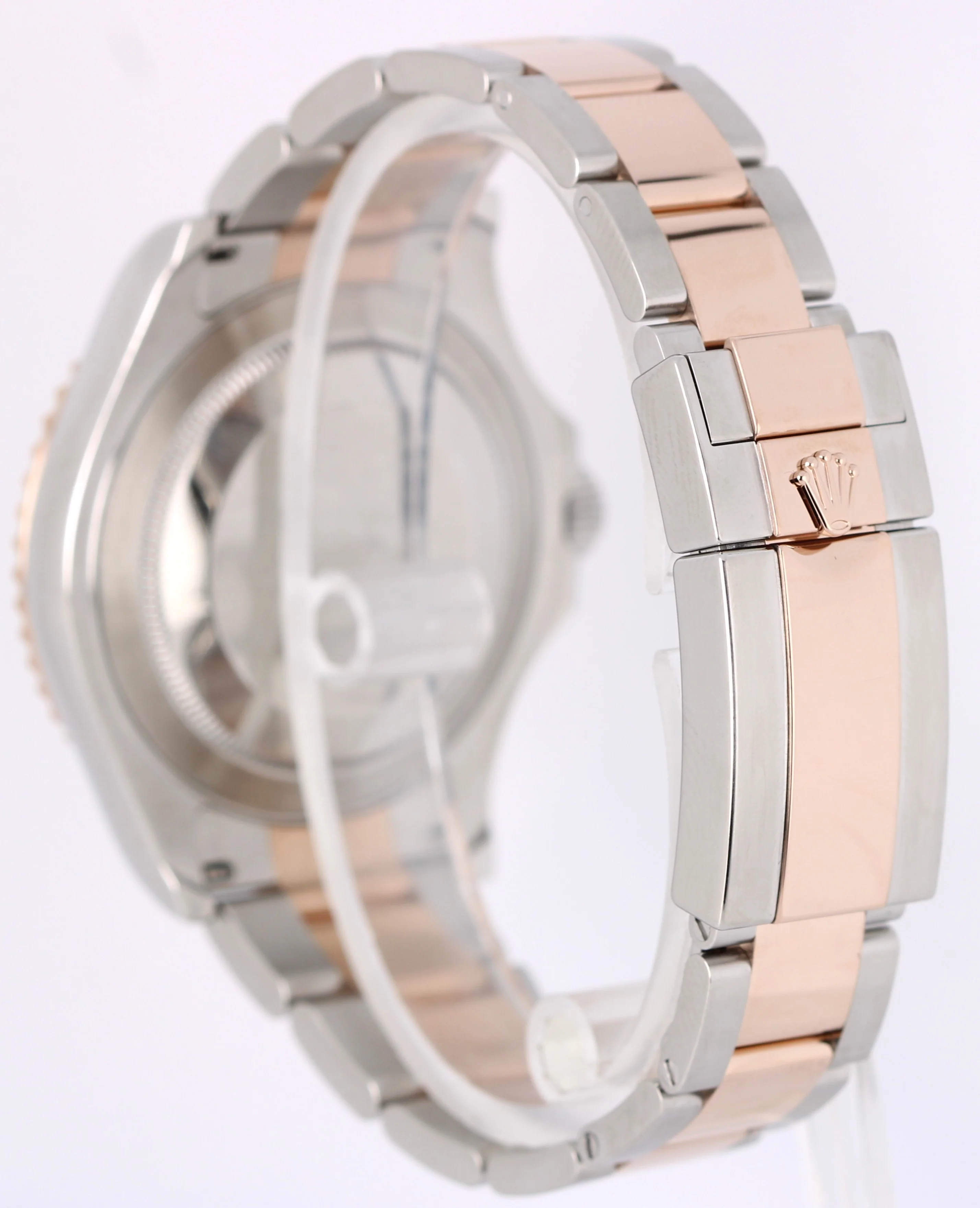 Rolex Yacht-Master Two-Tone 18k Rose Gold Steel Black 40mm 126621 Watch - Image 5
