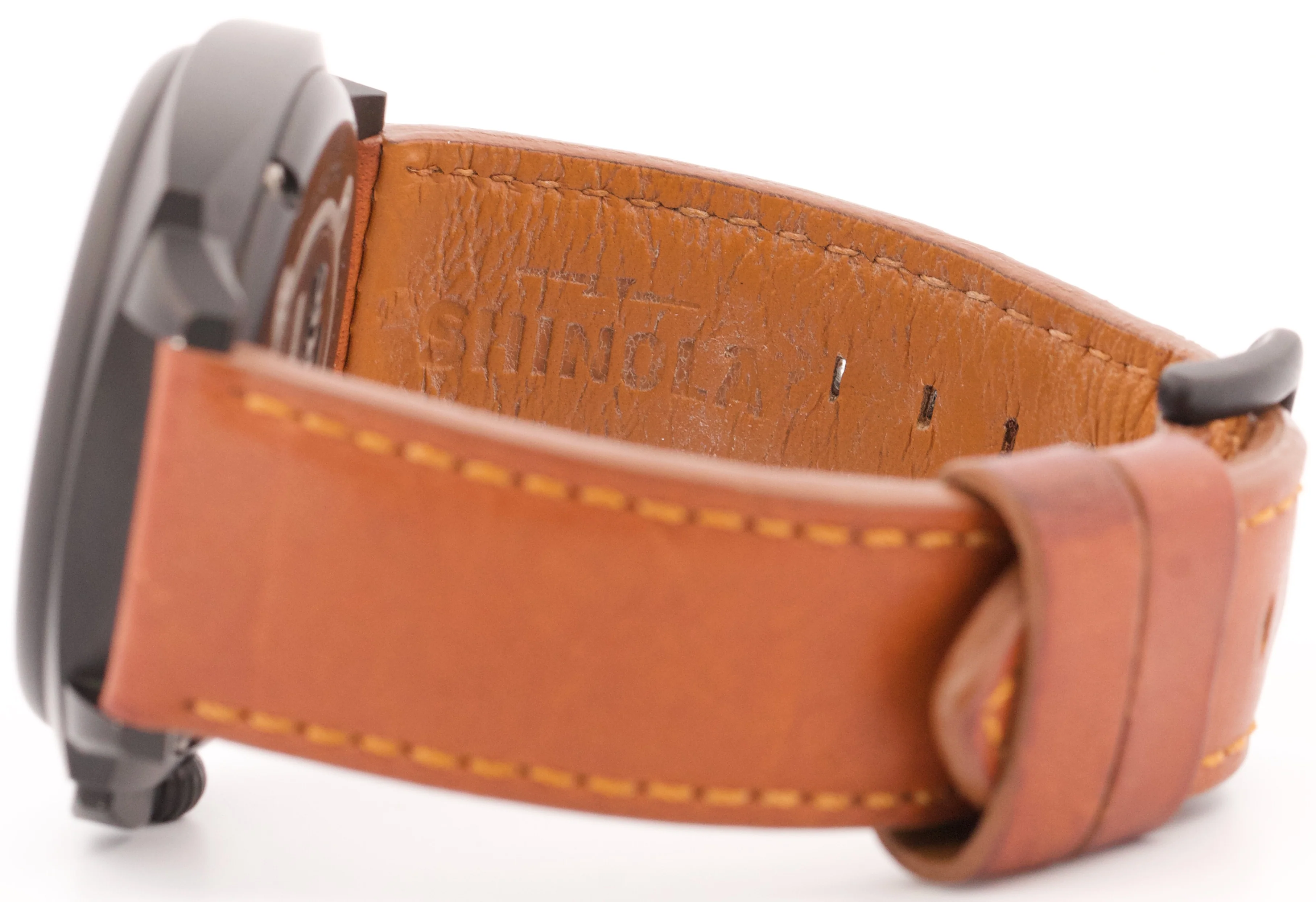 Shinola THE BRAKEMAN CHRONO Black PVD Steel 46mm Leather Quartz S0110000123 - Image 6