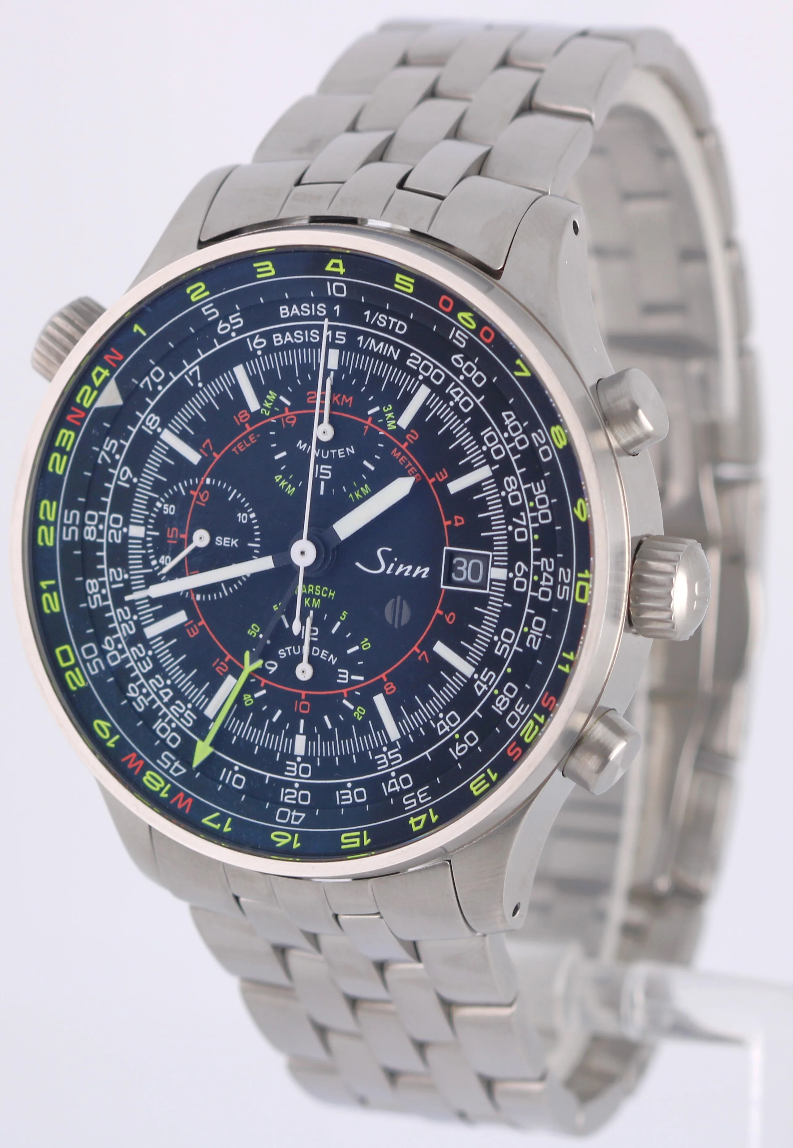 Sinn Chrono Military Model 900 GMT Stainless Steel Black 44mm 900.0178 Watch - Image 3