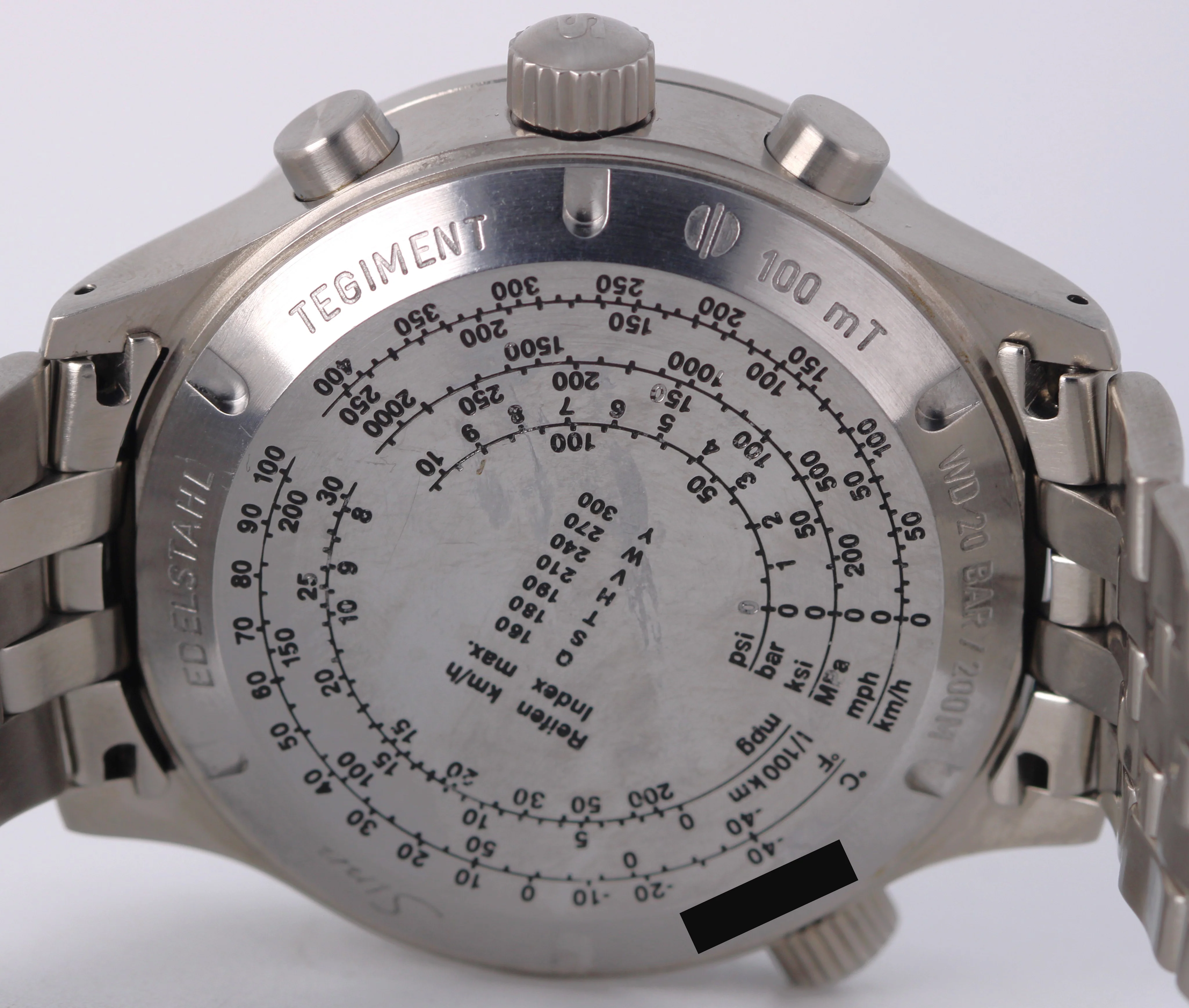Sinn Chrono Military Model 900 GMT Stainless Steel Black 44mm 900.0178 Watch - Image 9