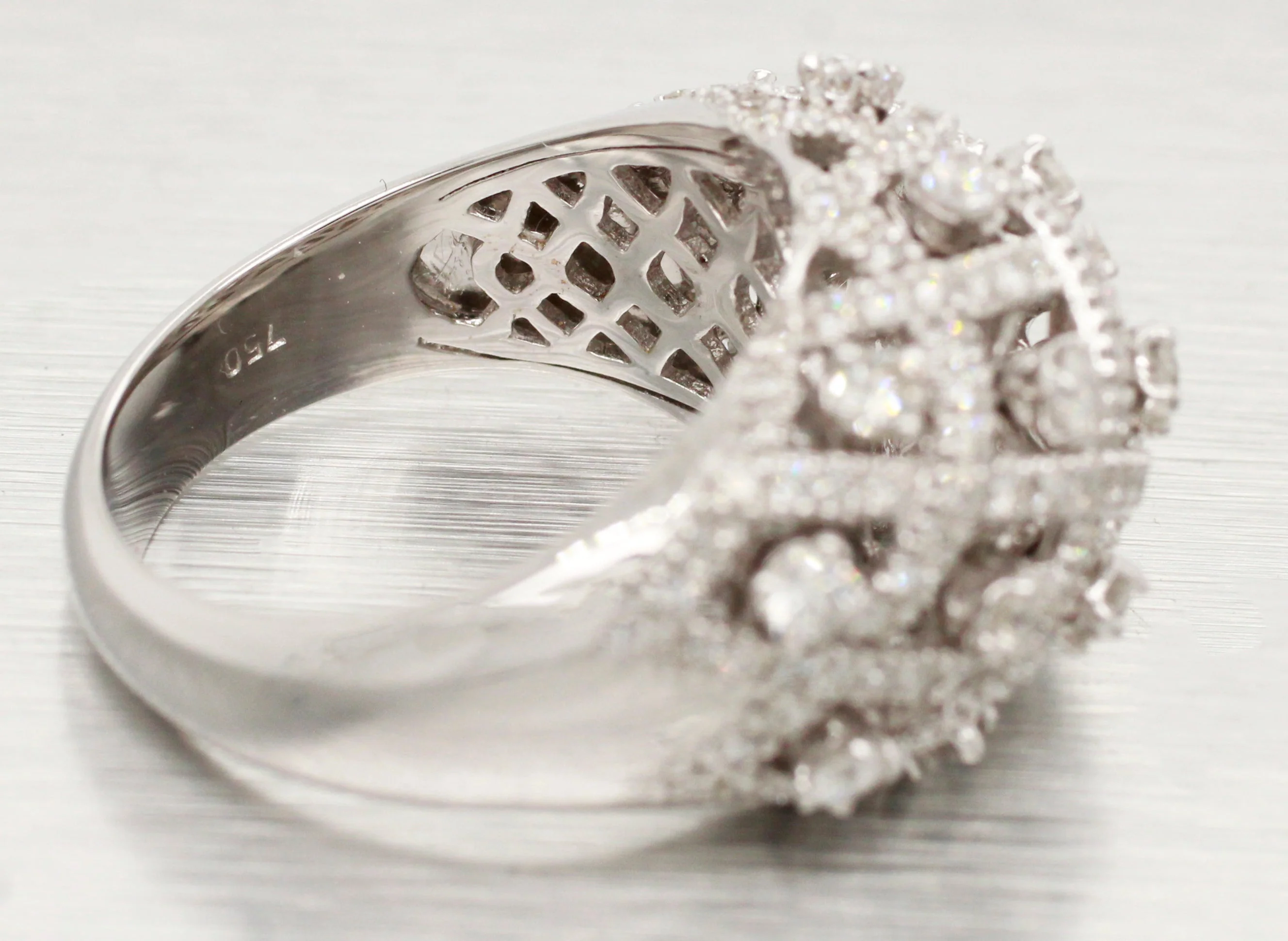 Sonia Bitton 0.50ctw Diamond Criss Cross Ring - 14k White Gold & Dynamic Setting - Image 5