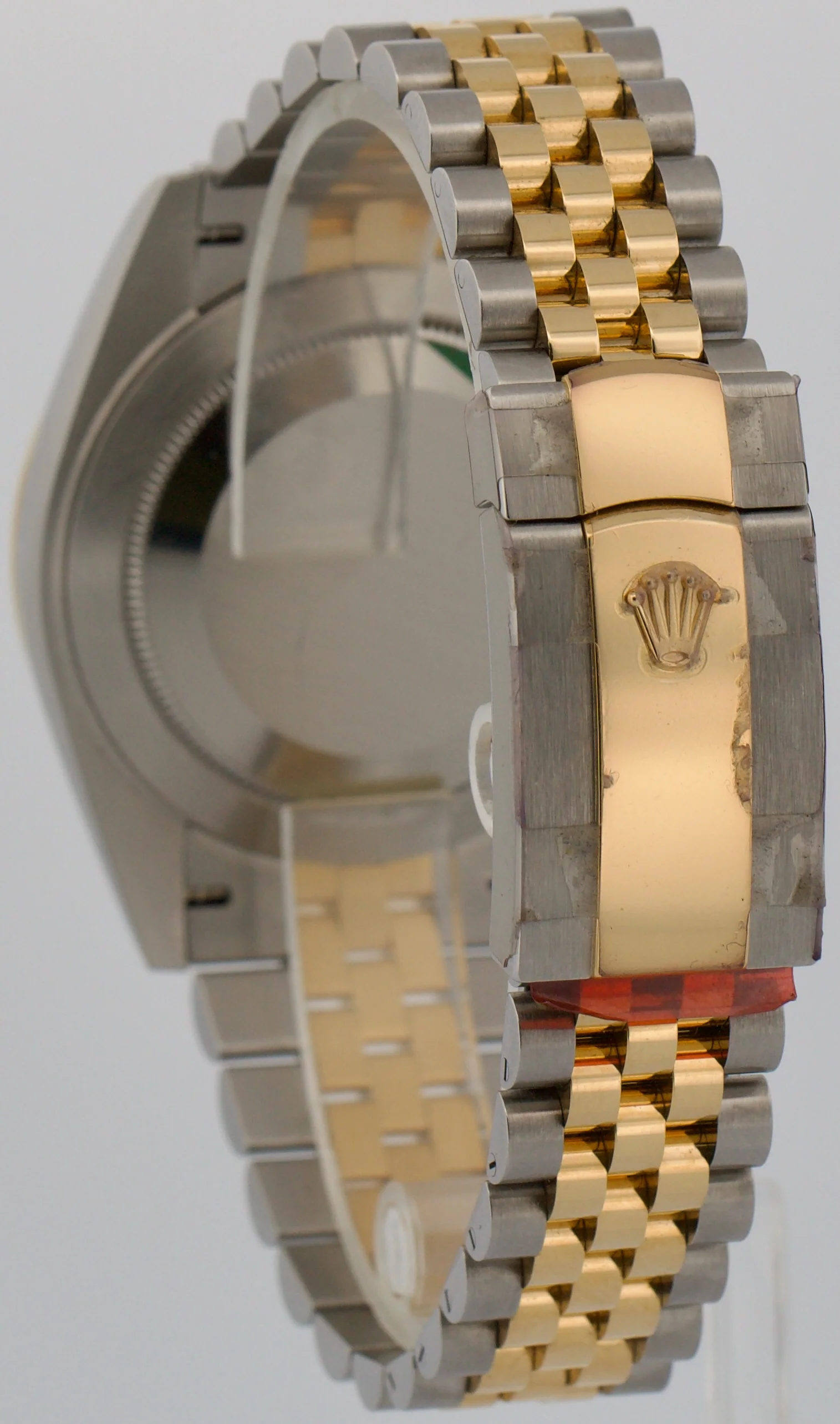 STICKERED 2022 PAPERS Rolex DateJust CHAMPAGNE DIAMOND 18K Steel 41mm 126333 BOX - Image 5