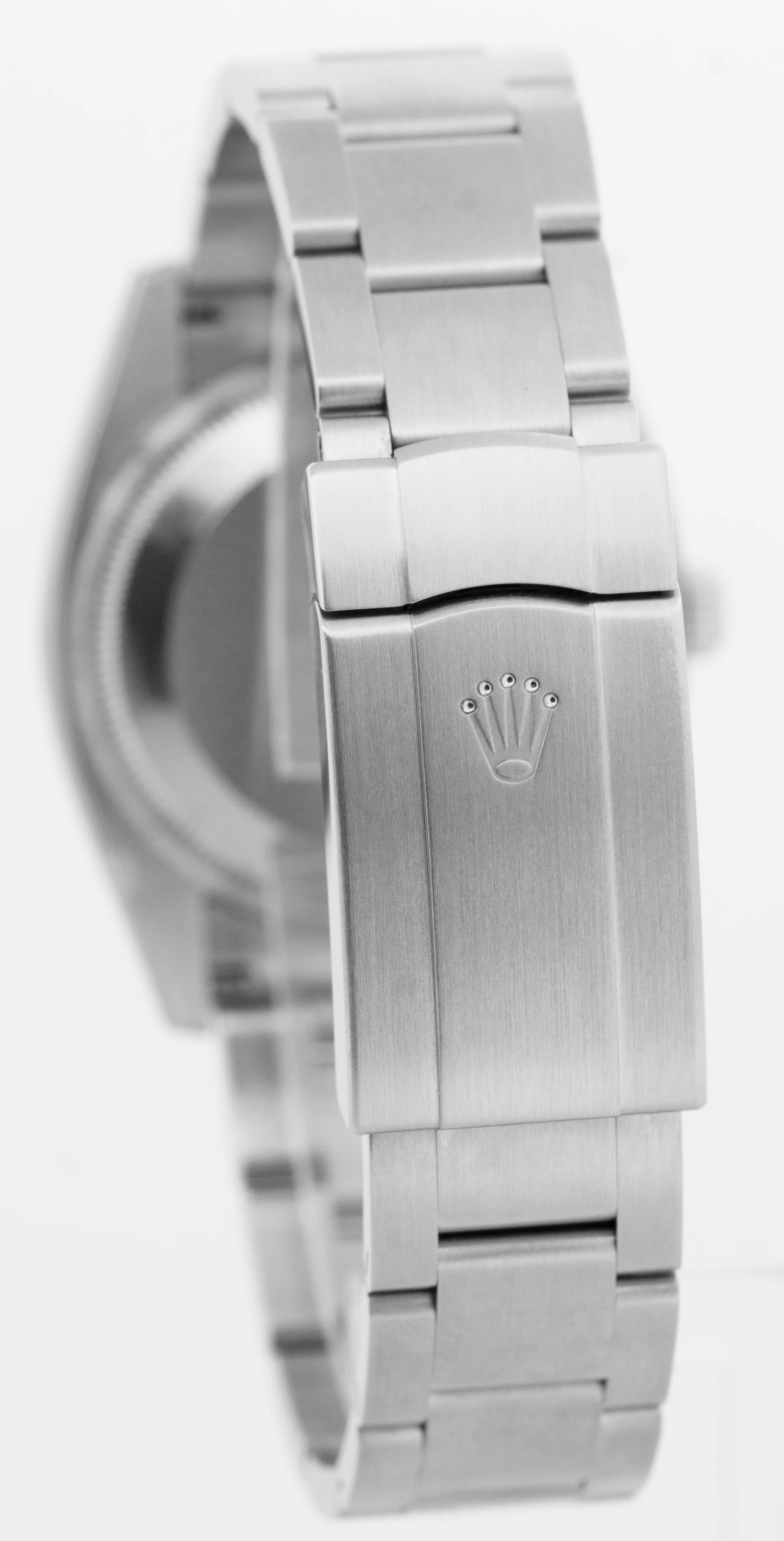 STICKERED PAPERS Rolex Oyster Perpetual SILVER CONCENTRIC Steel 34mm 114200 BOX - Image 5