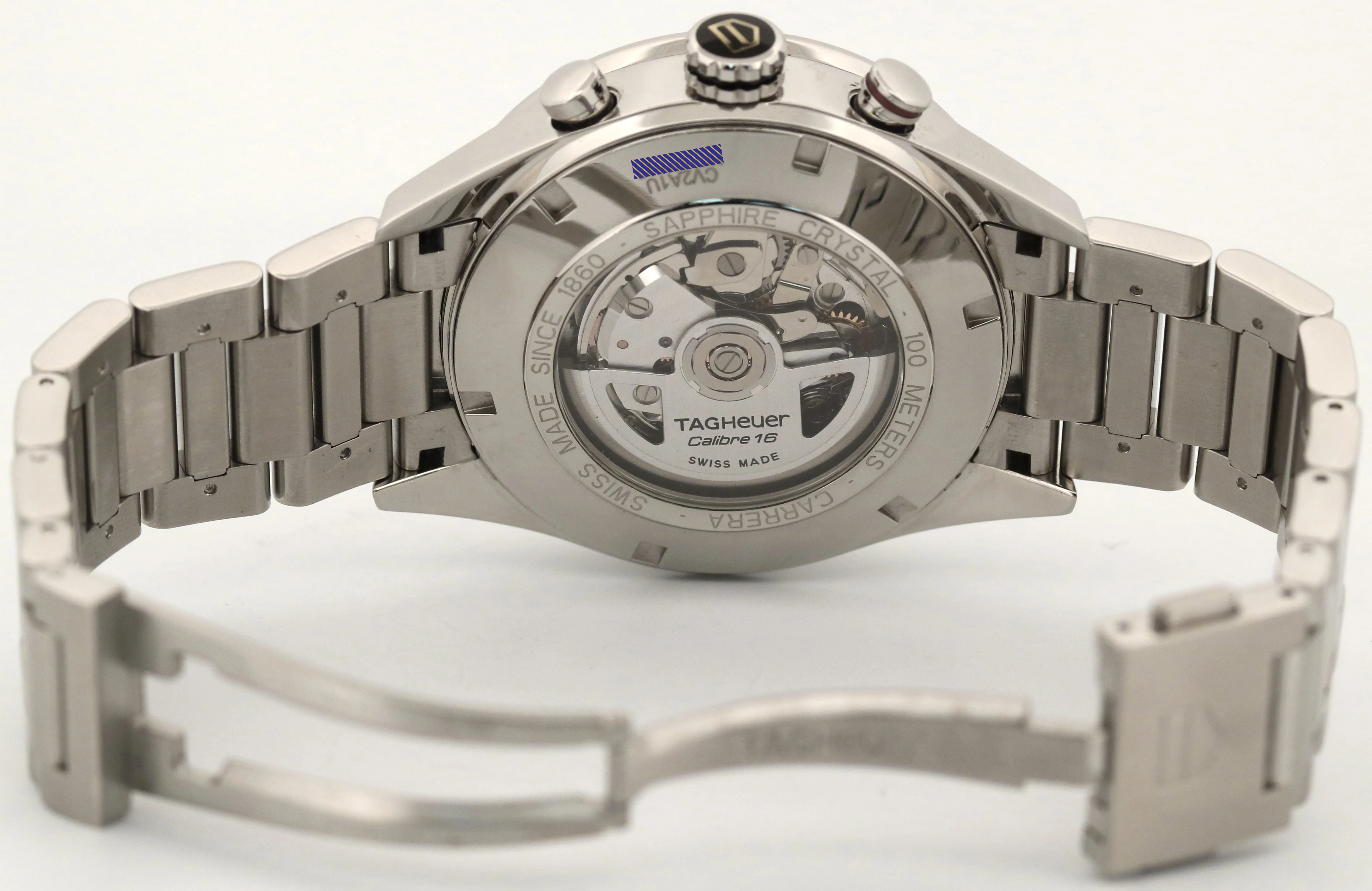 TAG Heuer Carrera Calibre 16 RHODIUM 43mm Automatic Chronograph CV2A1U.BA0738 - Image 8