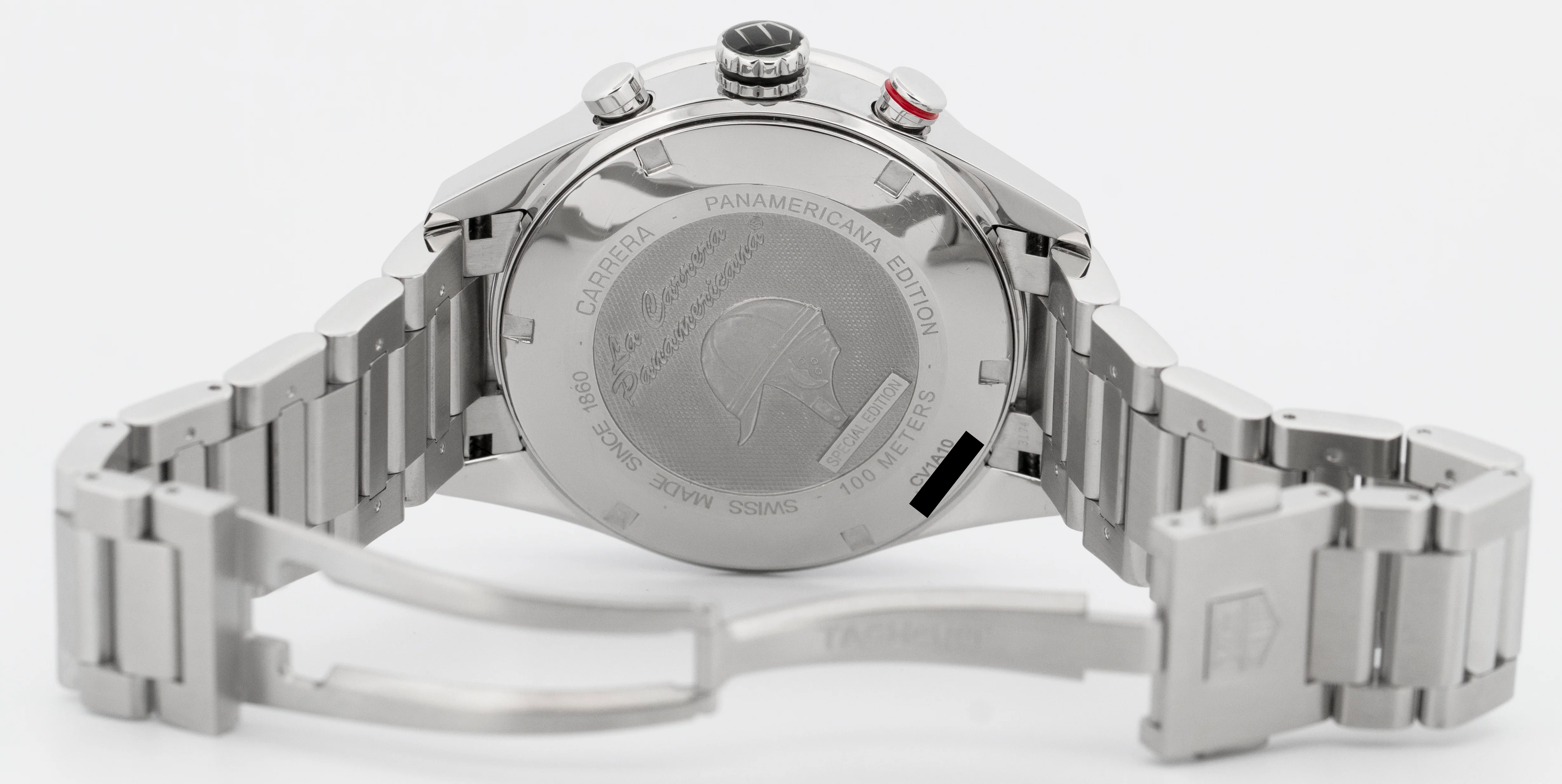 Tag Heuer Carrera Chronograph Black 43mm PANAMERICANA Steel CV1A10.BA0799 BOX - Image 8