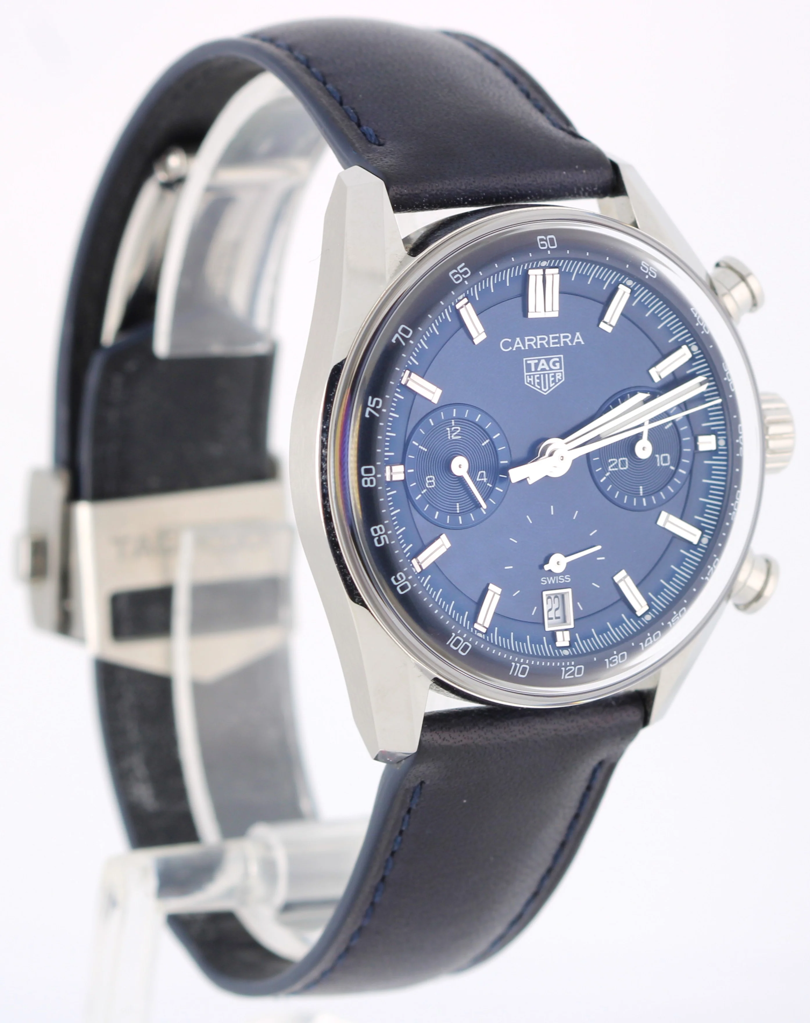 Tag Heuer Carrera Chronograph Stainless Steel Blue 39mm CBS2212.FC6535 Watch BOX - Image 4