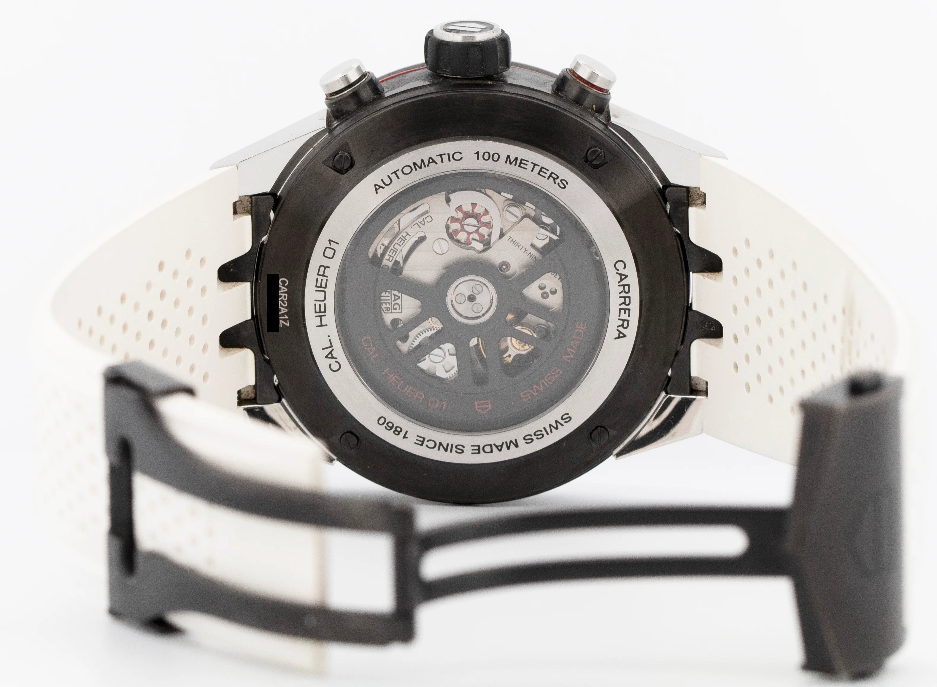 Tag Heuer Carrera Heurer 01 Skeleton PVD Black Steel 45mm CAR2A1Z.FT6044 Watch - Image 6