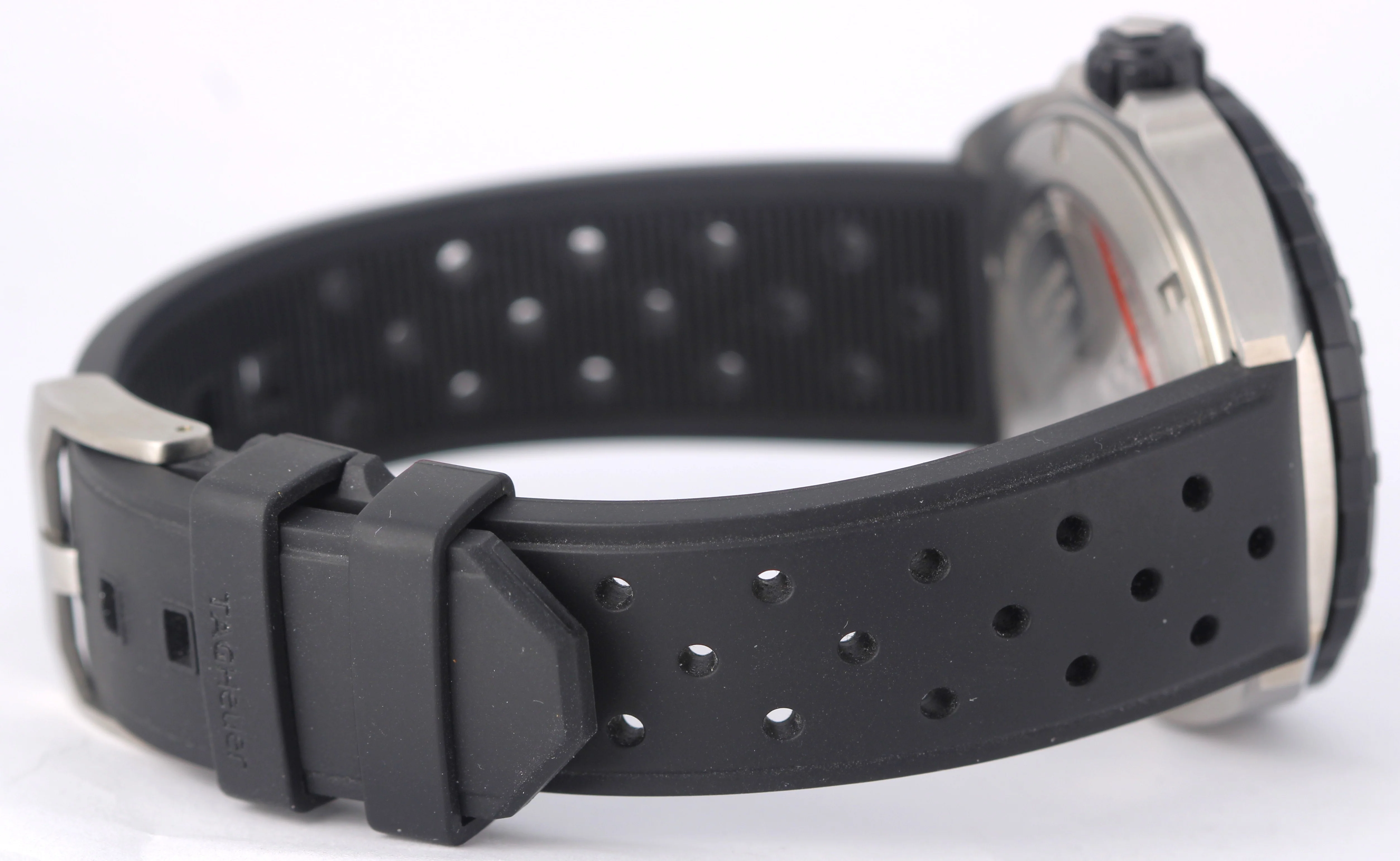 Tag Heuer Formula 1 Date Stainless Steel Black 41mm WAZ1111 Quartz Rubber Watch - Image 8