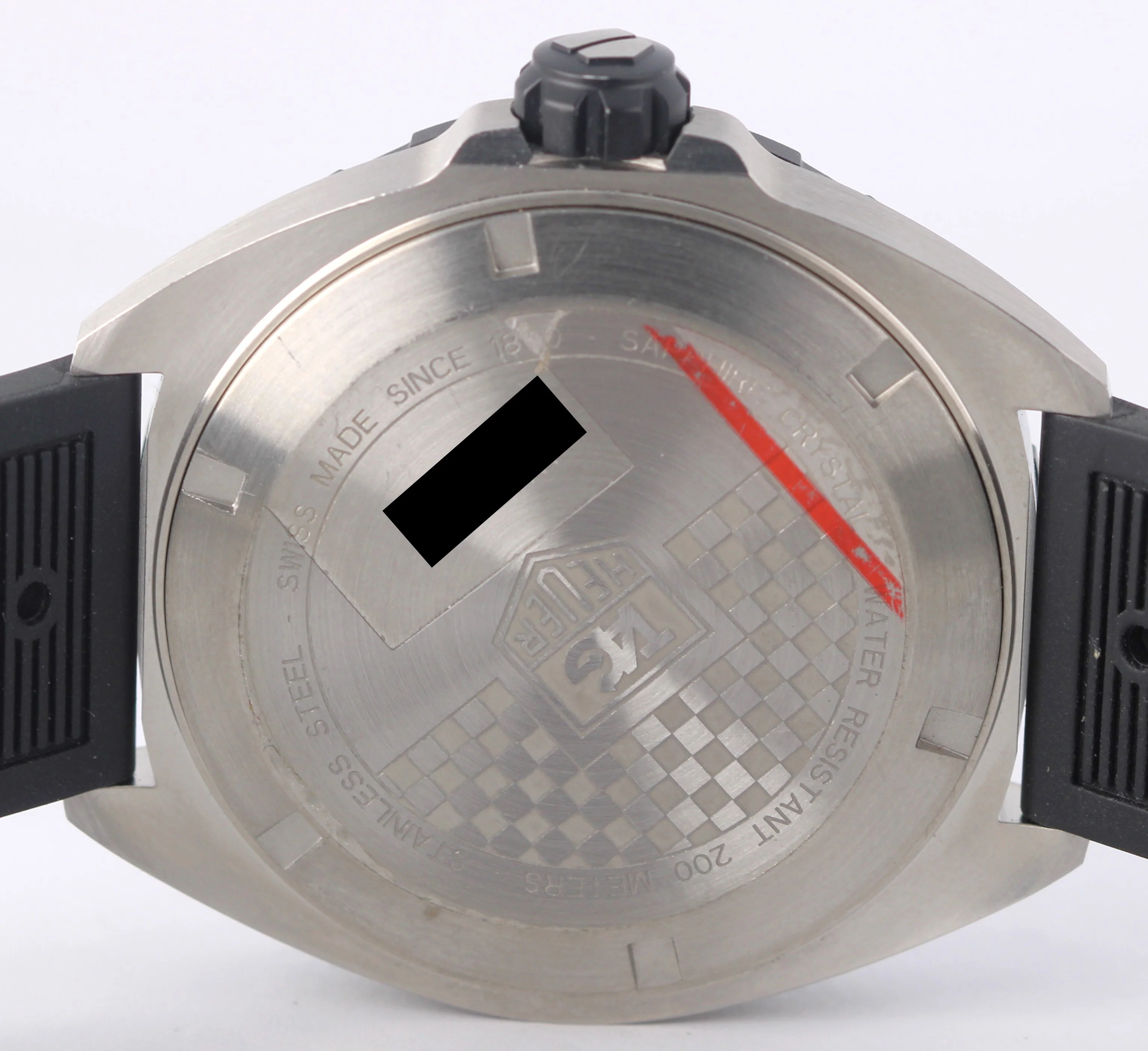 Tag Heuer Formula 1 Date Stainless Steel Black 41mm WAZ1111 Quartz Rubber Watch - Image 9