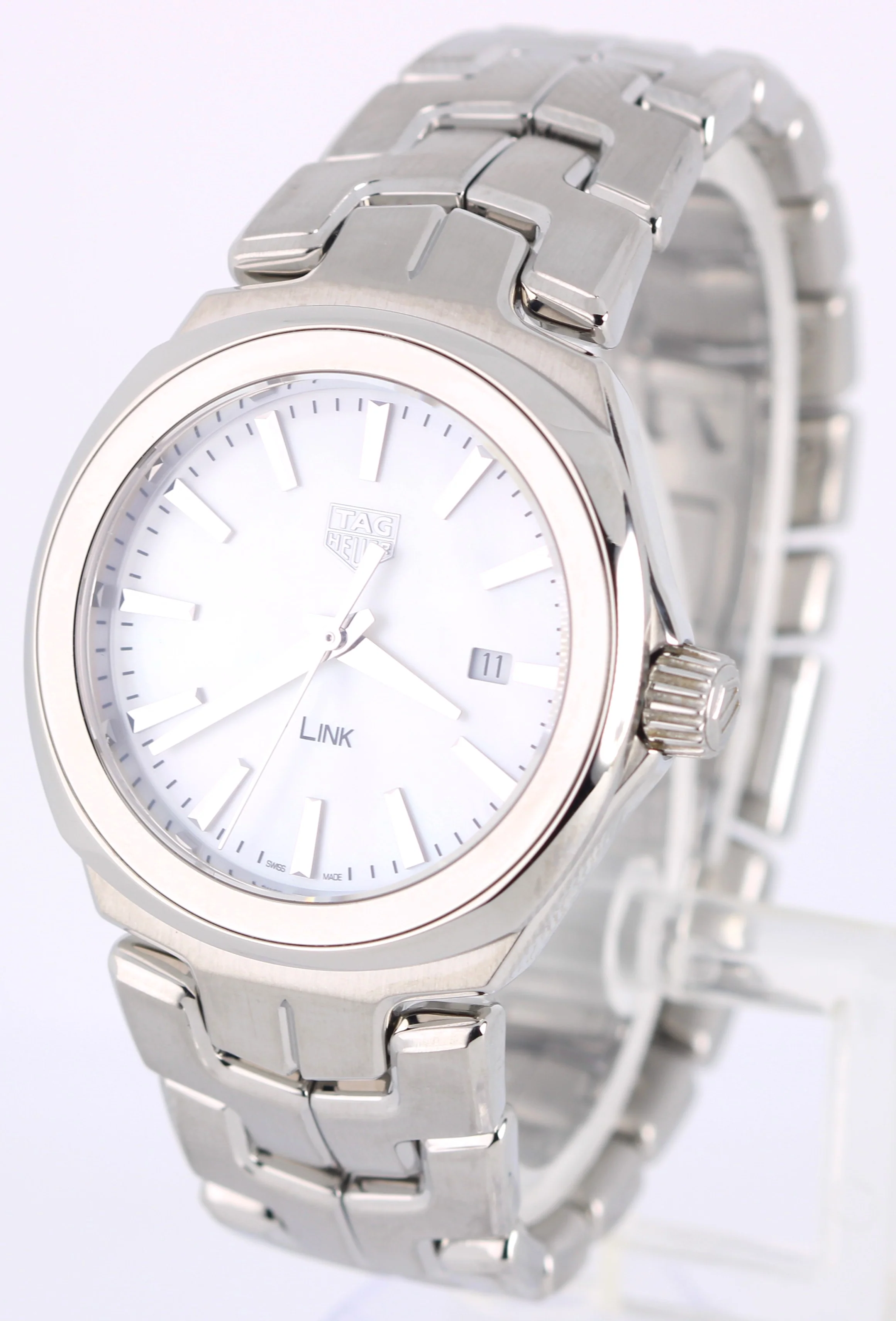 Tag Heuer LINK Date Stainless Steel Mother of Pearl 32mm WBC1310 Quartz Watch - Image 3