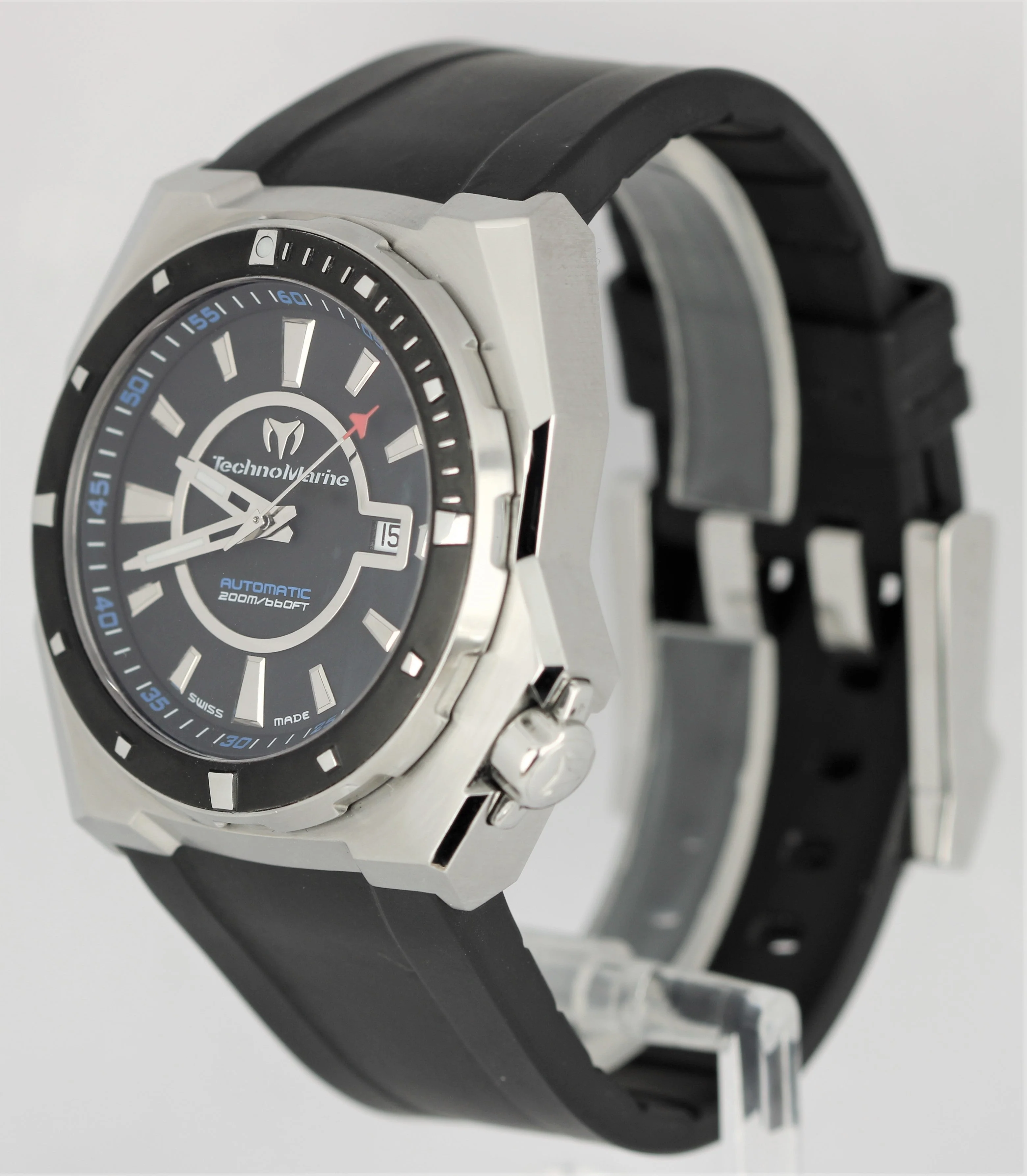 TechnoMarine Royal Marine Stainless Steel Black Dial 45mm 509001 Watch B+P - Image 3