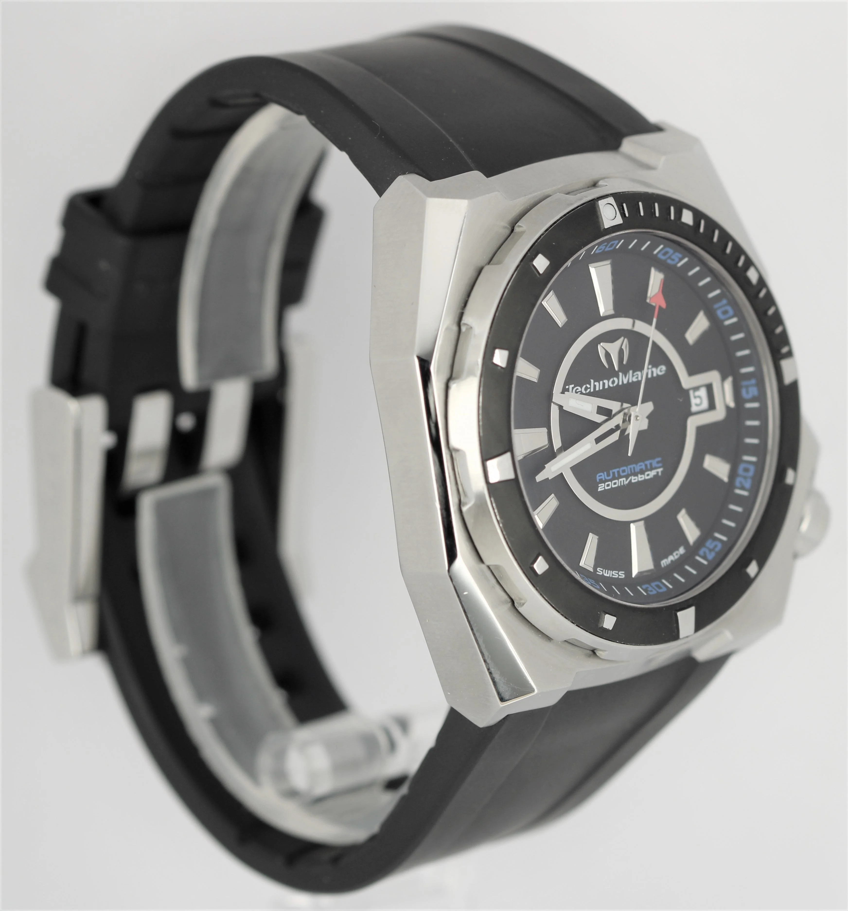 TechnoMarine Royal Marine Stainless Steel Black Dial 45mm 509001 Watch B+P - Image 4