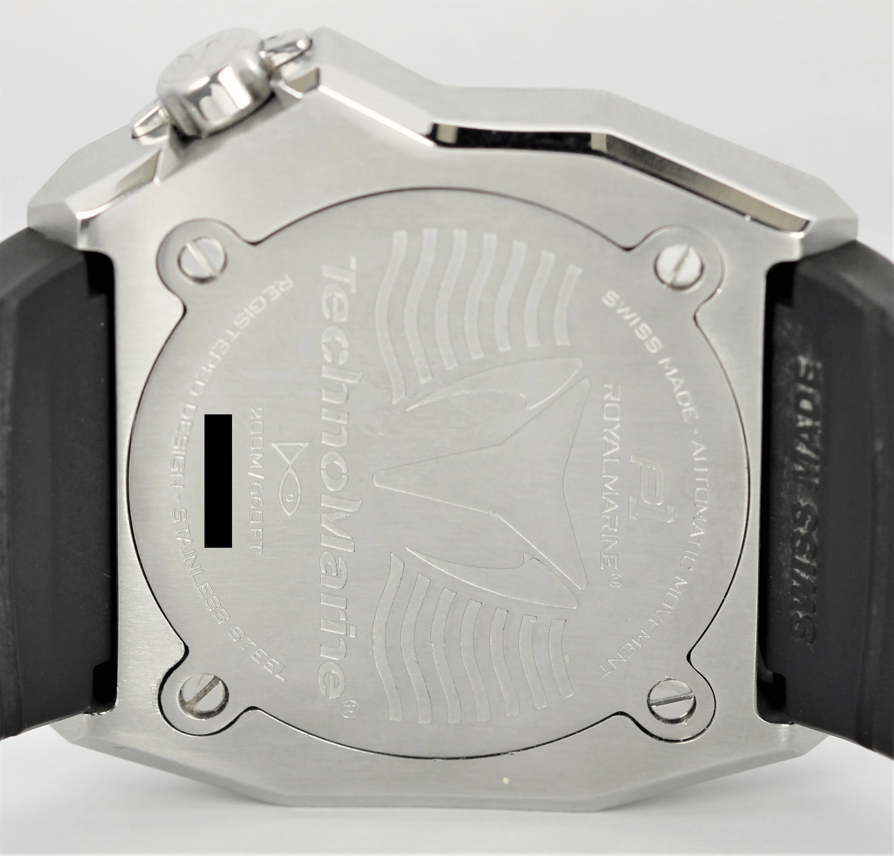 TechnoMarine Royal Marine Stainless Steel Black Dial 45mm 509001 Watch B+P - Image 9