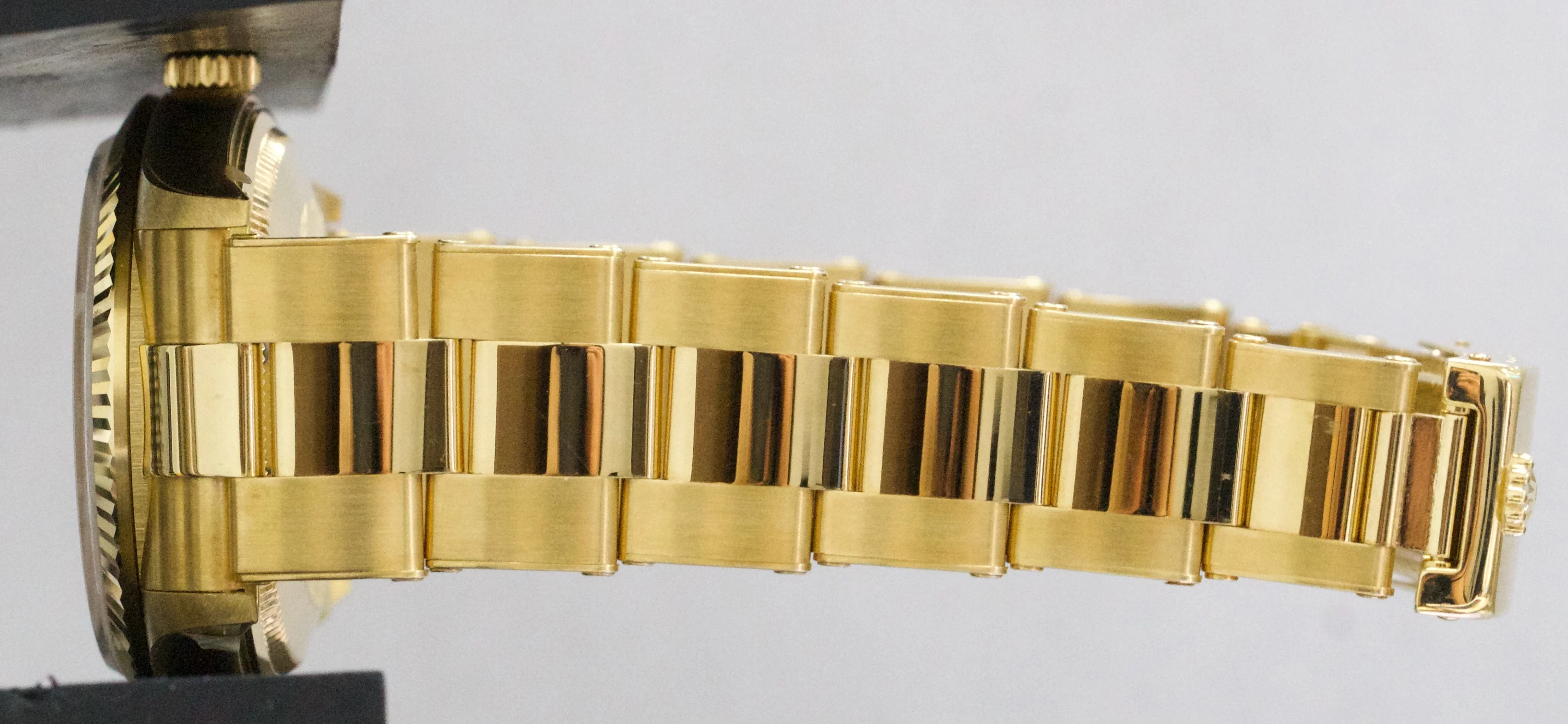 TOP CONDITION PAPERS Rolex Oyster Perpetual Date 34mm CHAMPAGNE 18K 15238 BOX - Image 11