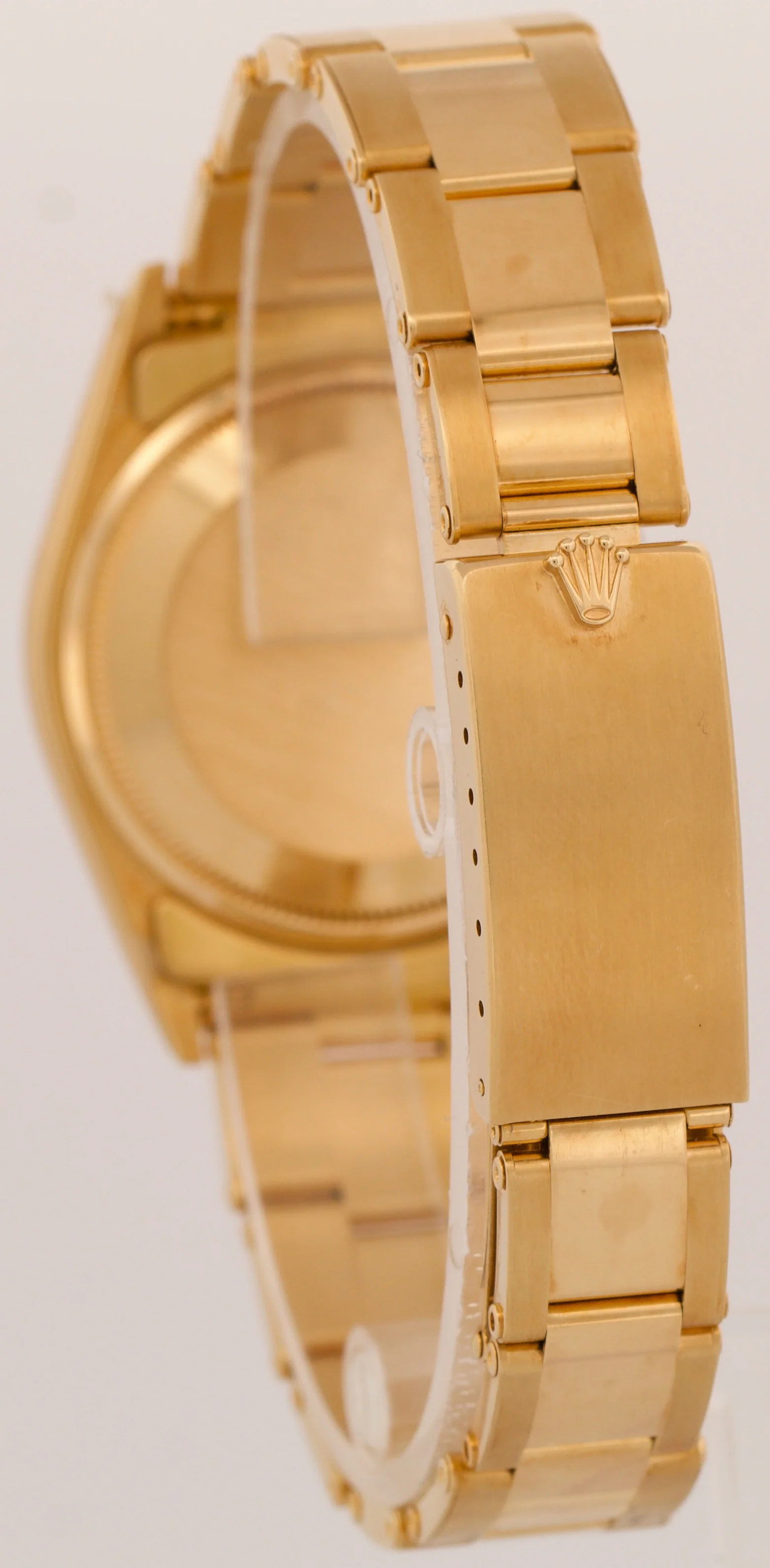 TOP CONDITION PAPERS Rolex Oyster Perpetual Date 34mm CHAMPAGNE 18K 15238 BOX - Image 5