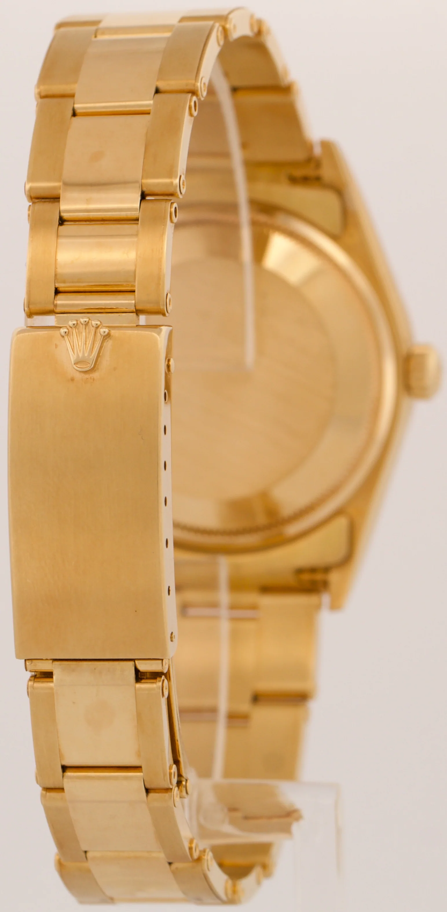 TOP CONDITION PAPERS Rolex Oyster Perpetual Date 34mm CHAMPAGNE 18K 15238 BOX - Image 6