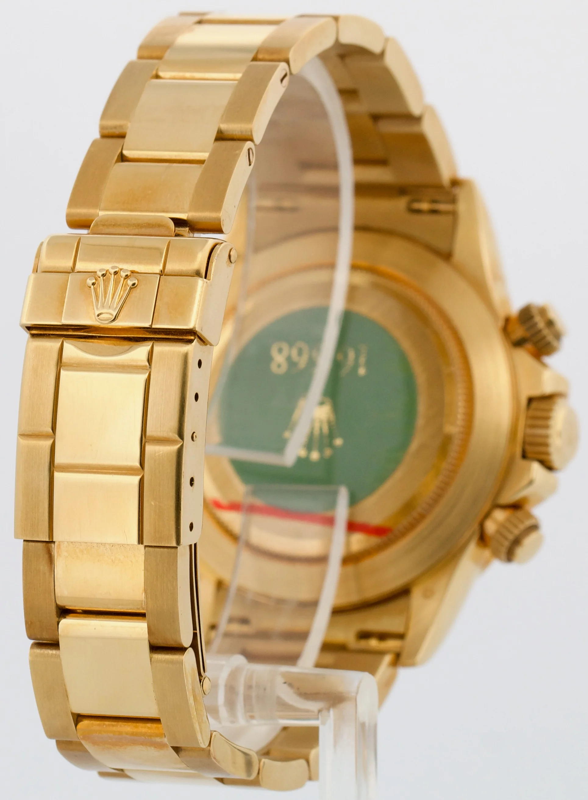 1999 TOP CONDITION PAPERS Rolex Daytona FACTORY BAGUETTE 18K GOLD 16568 BOX - Image 5