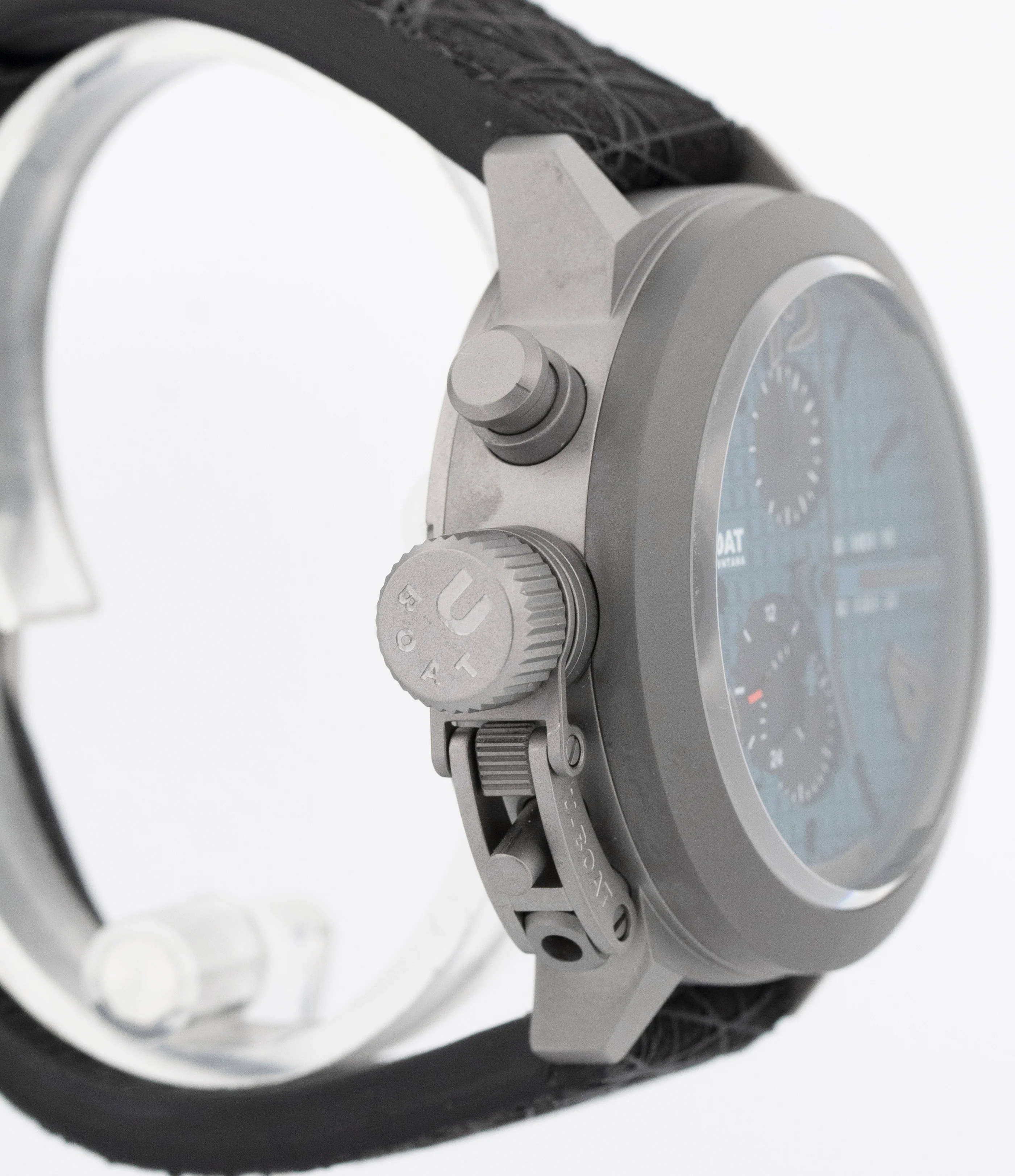 U-Boat Italo Fontana Classico 45 Titanium Tungsten Blue Chronograph 3003 BOX - Image 3