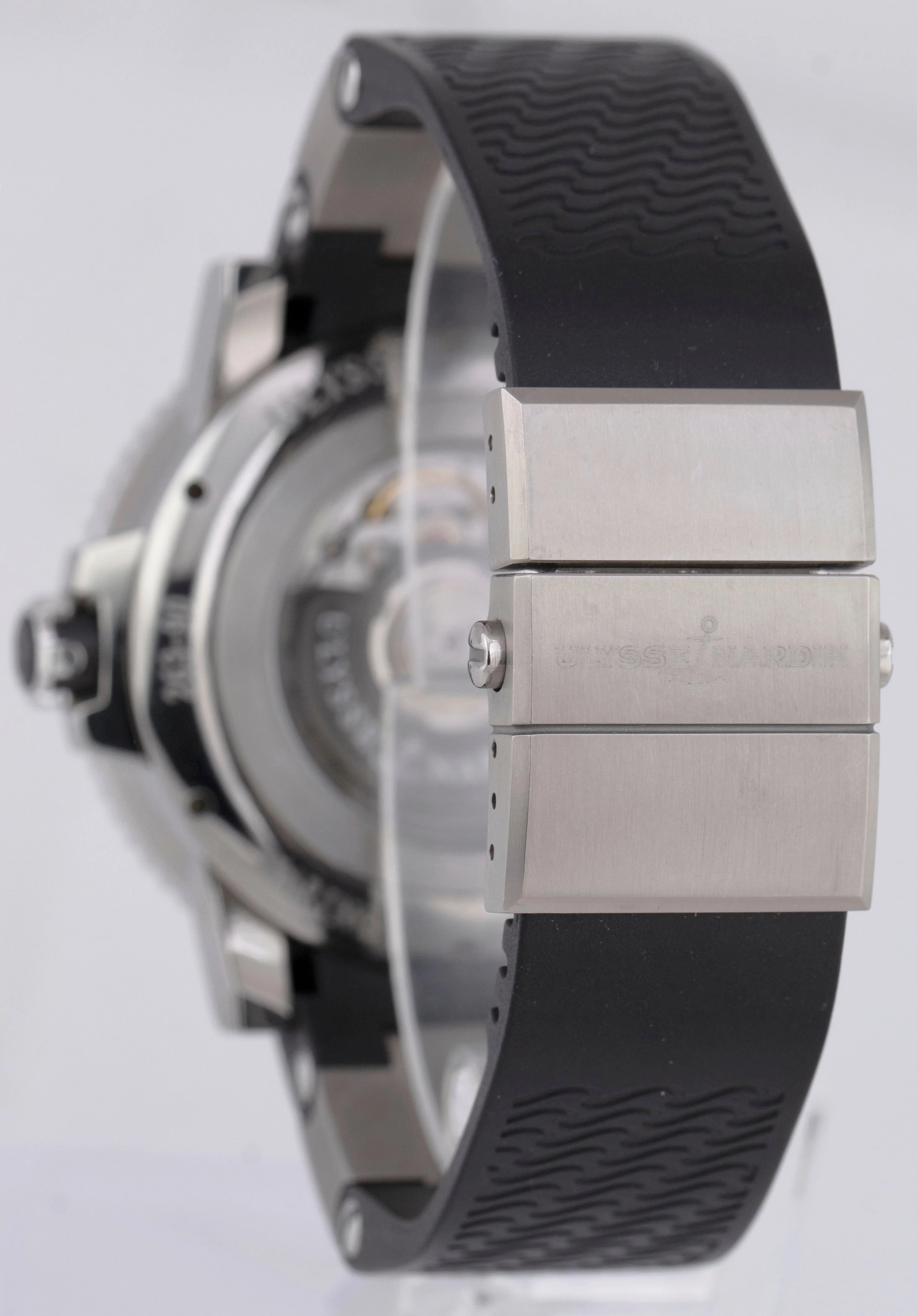Ulysse Nardin Maxi Marine Diver 45mm Titanium Rubber Black Red Date 263-90 Watch - Image 6