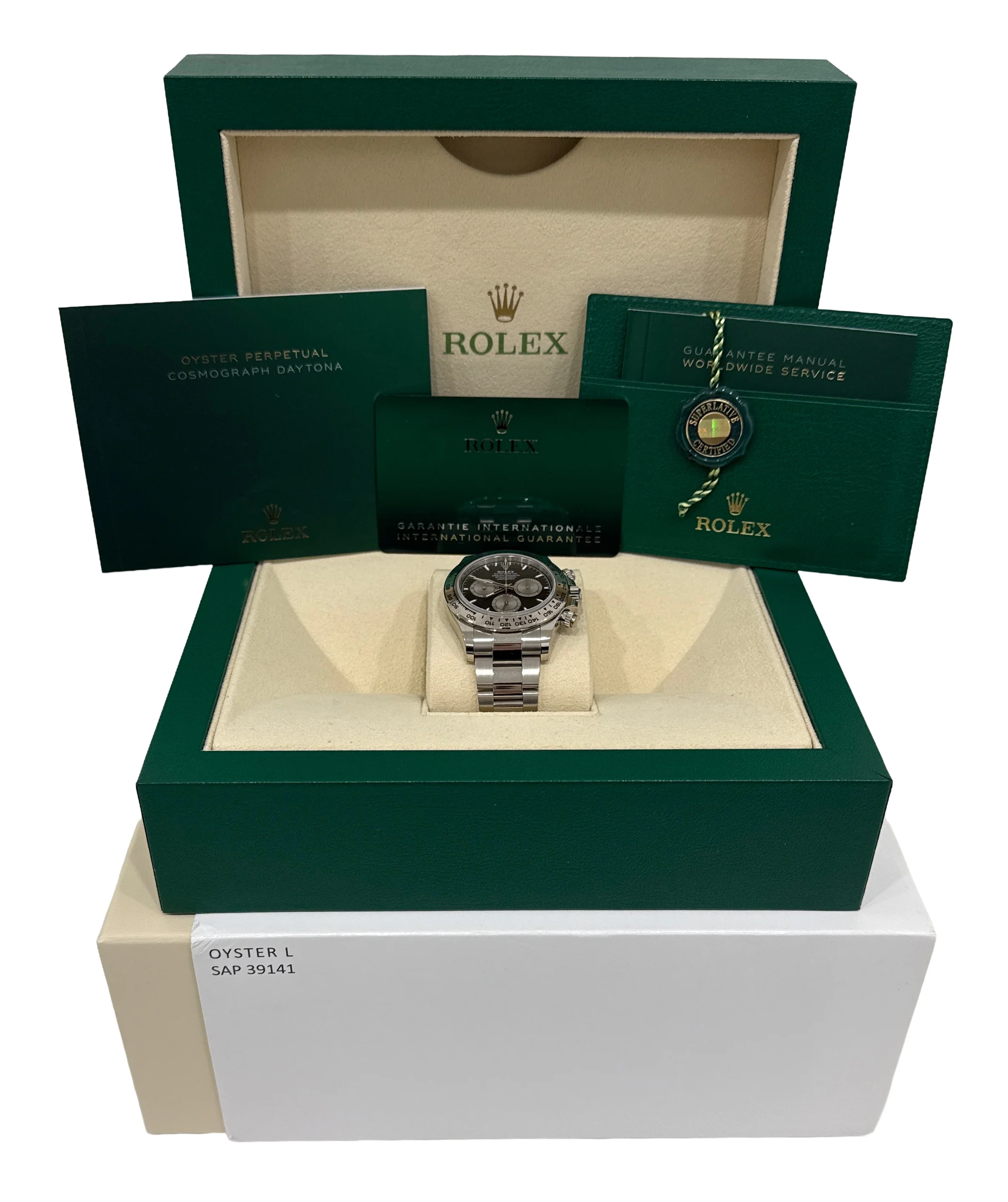 UNPOLISHED 2024 PAPERS Rolex Daytona Cosmograph BLACK 18K Gold 40mm 126509 BOX - Image 2